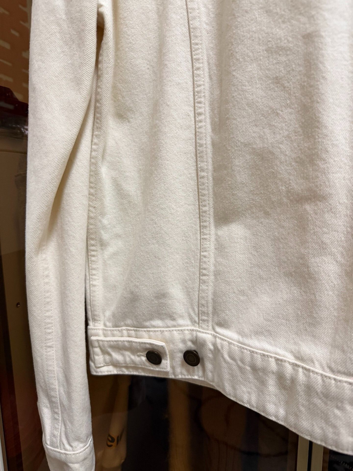 Saint Laurent Paris Saint Laurent Denim Jacket in White Size US M / EU 48-50 / 2 - 7 Thumbnail