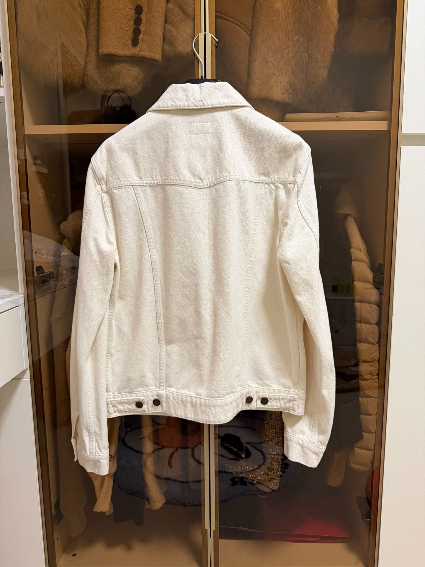 Saint Laurent Paris Saint Laurent Denim Jacket in White Size US M / EU 48-50 / 2 - 5 Thumbnail