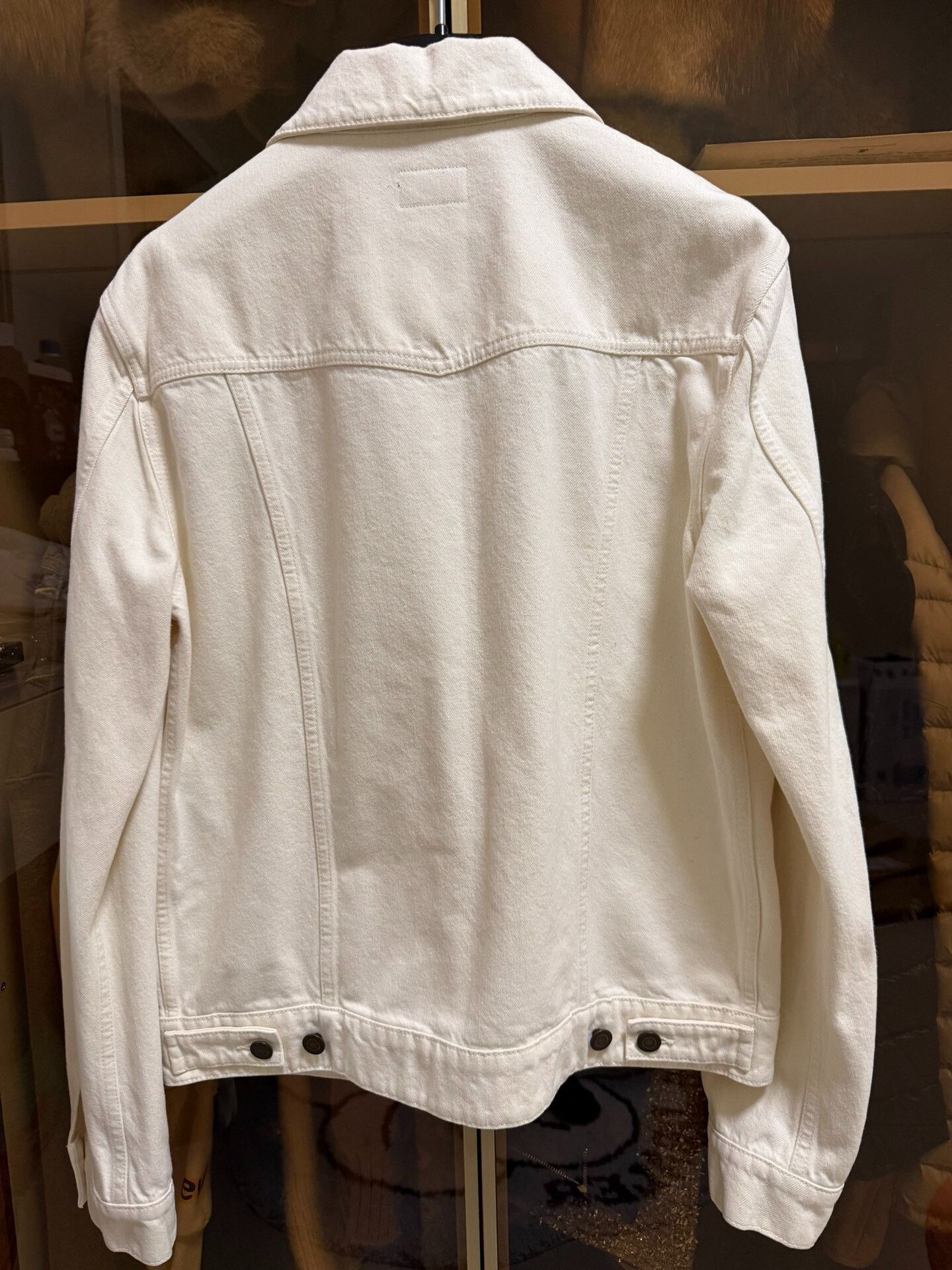 Saint Laurent Paris Saint Laurent Denim Jacket in White Size US M / EU 48-50 / 2 - 6 Thumbnail