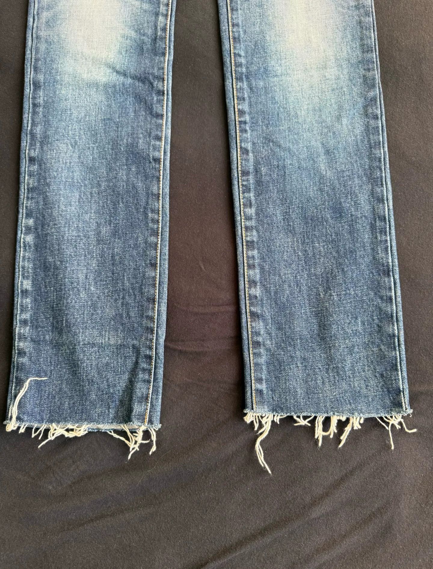 Saint Laurent Paris Saint Laurent Blue Frayed Denim Jeans Size US 29 - 5 Thumbnail