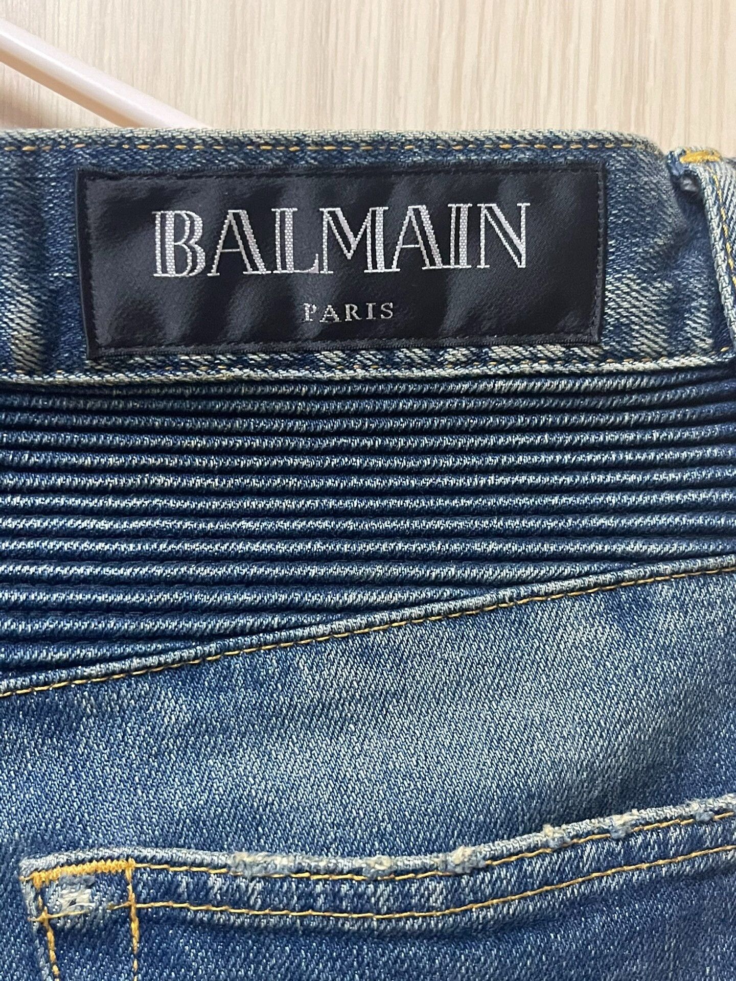 Balmain Balmain Distressed Denim Jeans for Men Size US 29 - 4 Thumbnail