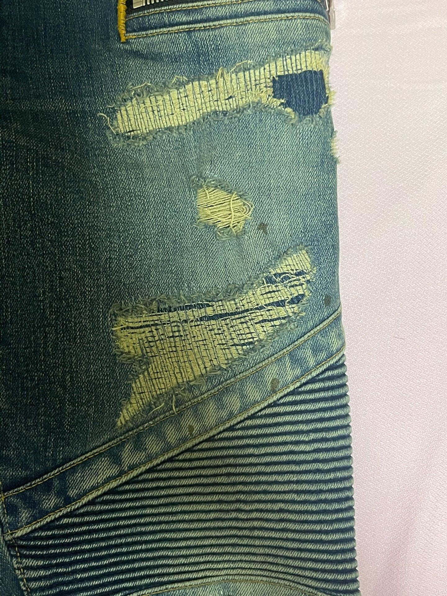 Balmain Balmain Distressed Denim Jeans for Men Size US 29 - 8 Thumbnail