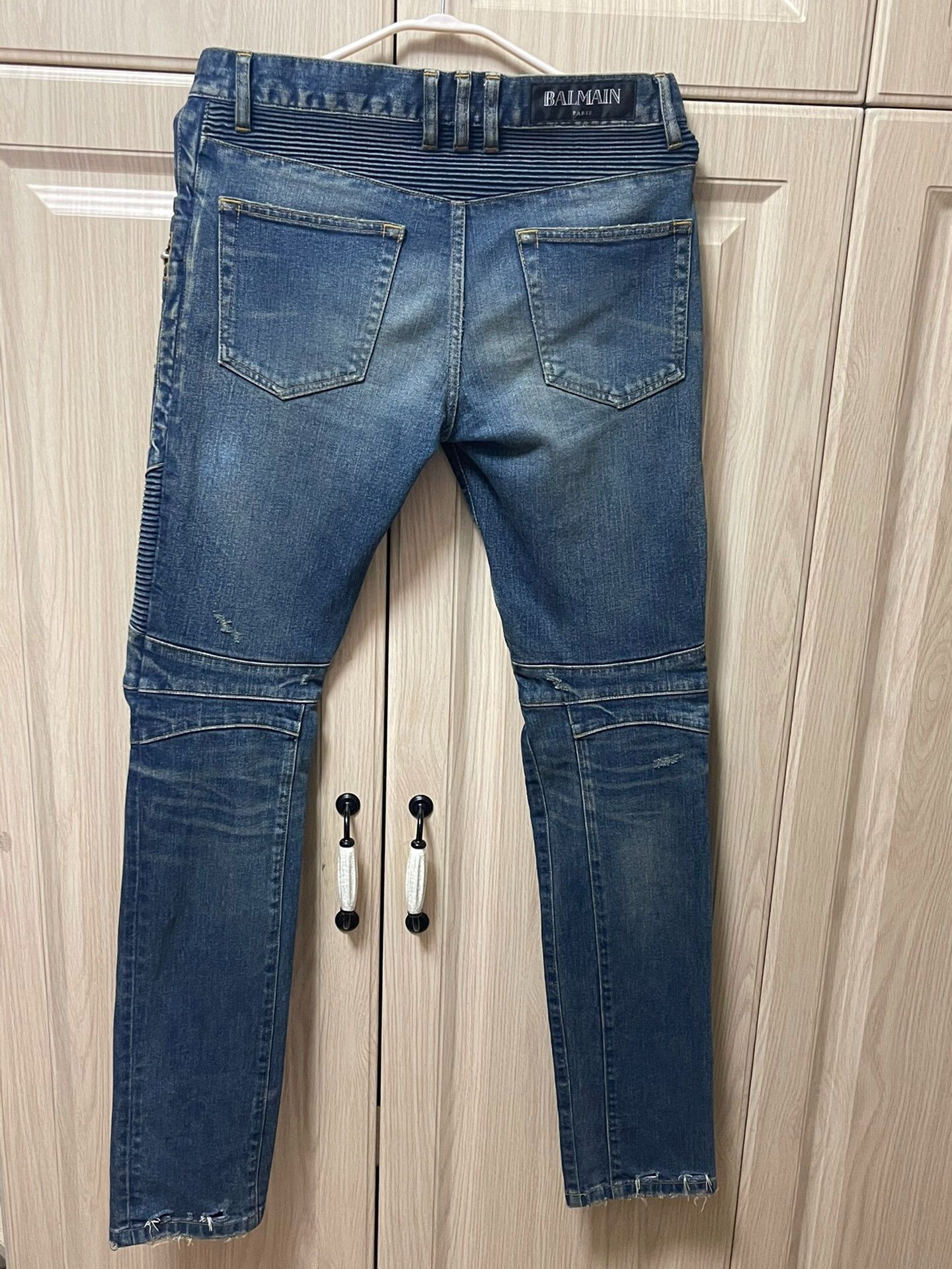 Balmain Balmain Distressed Denim Jeans for Men Size US 29 - 2 Thumbnail