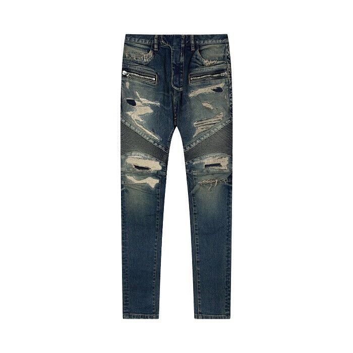 Balmain Balmain Distressed Denim Jeans for Men Size US 29 - 9 Thumbnail