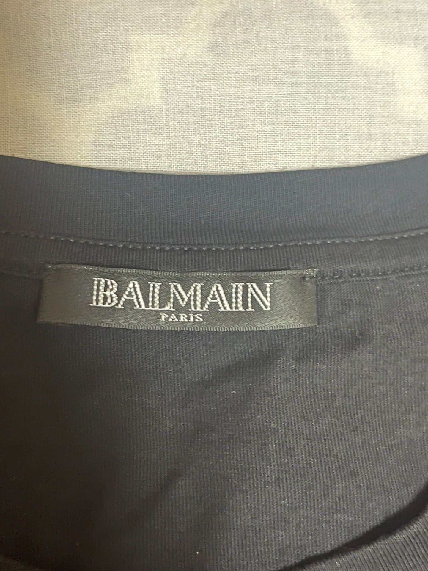 Balmain Balmain Men's Slim Fit Logo T-Shirt Size US S / EU 44-46 / 1 - 3 Thumbnail