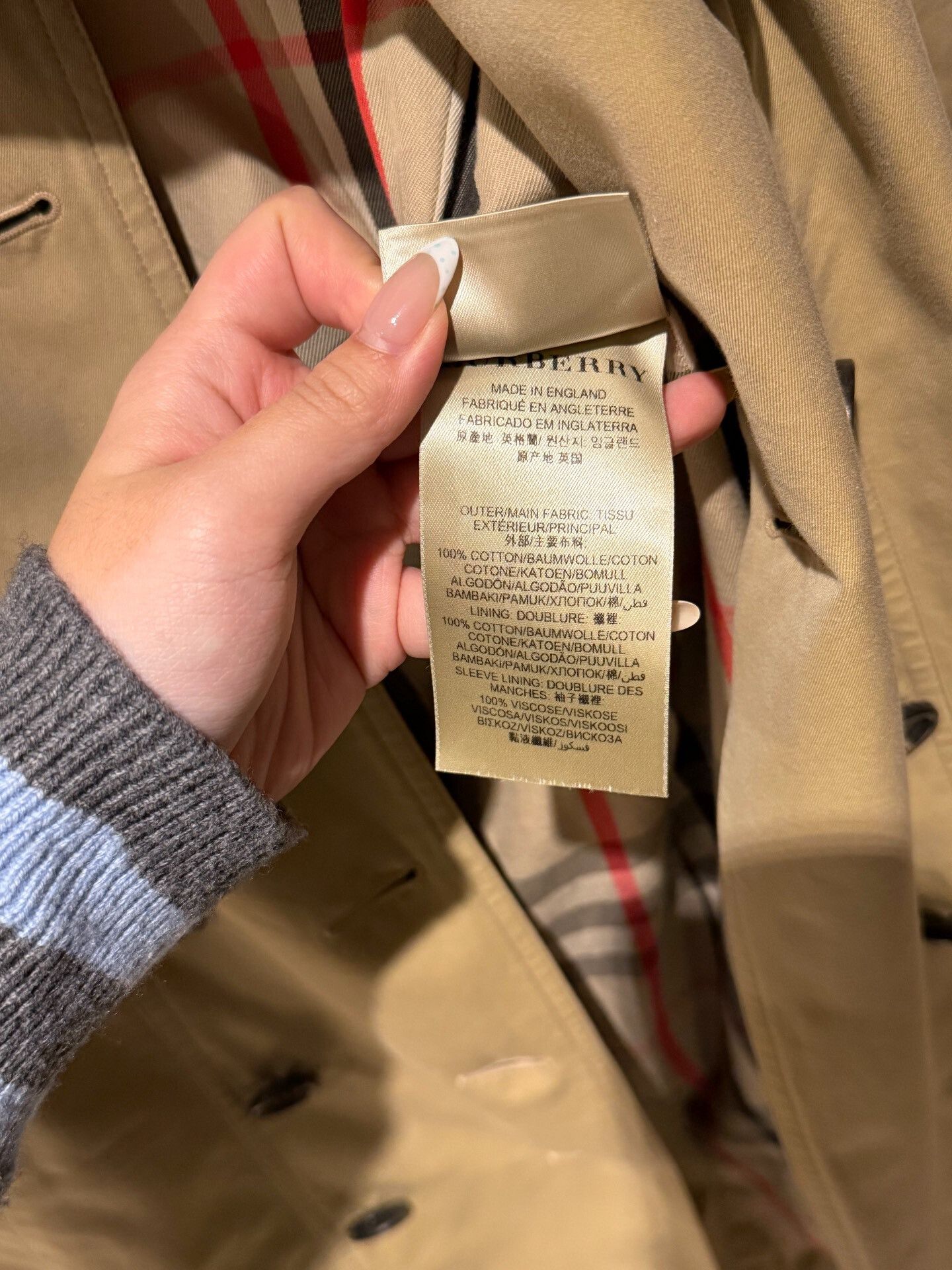 Burberry Burberry Women's Trench Coat Size UK8 Size S / US 4 / IT 40 - 5 Thumbnail