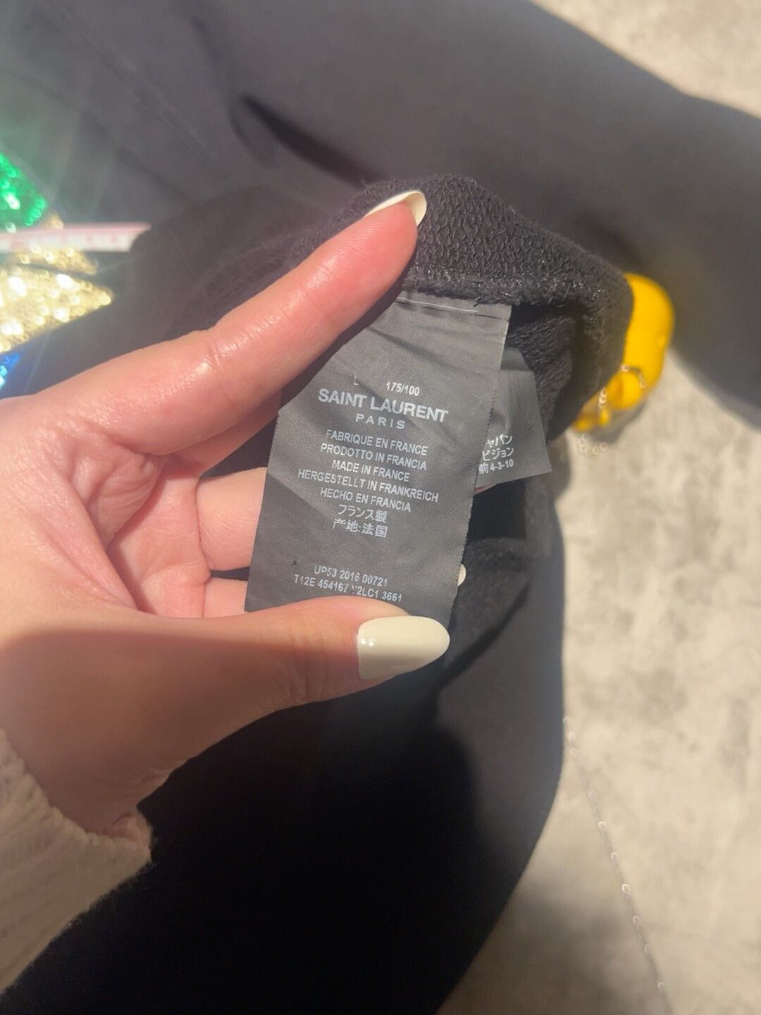 Saint Laurent Paris Saint Laurent Black Hoodie Size L Size US L / EU 52-54 / 3 - 3 Thumbnail
