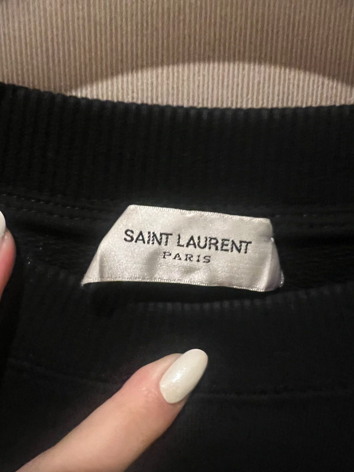 Saint Laurent Paris Saint Laurent Black Hoodie Size L Size US L / EU 52-54 / 3 - 2 Thumbnail