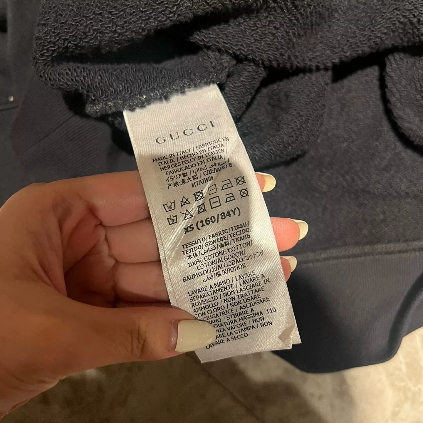 Gucci Gucci XS Hoodie in Gray Size US XS / EU 42 / 0 - 4 Thumbnail