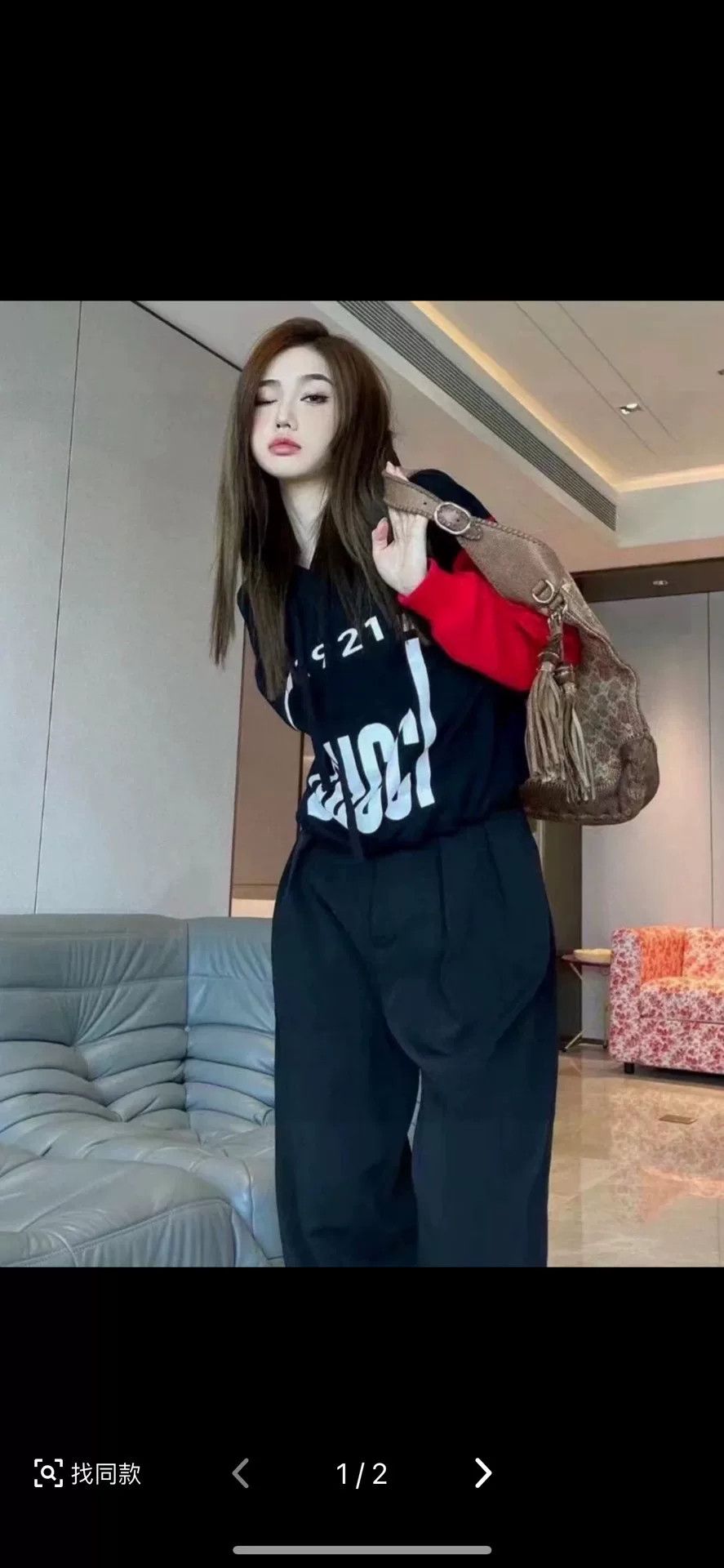 Gucci GUCCI Black Hooded Sweatshirt for Women Size M / US 6-8 / IT 42-44 - 7 Thumbnail