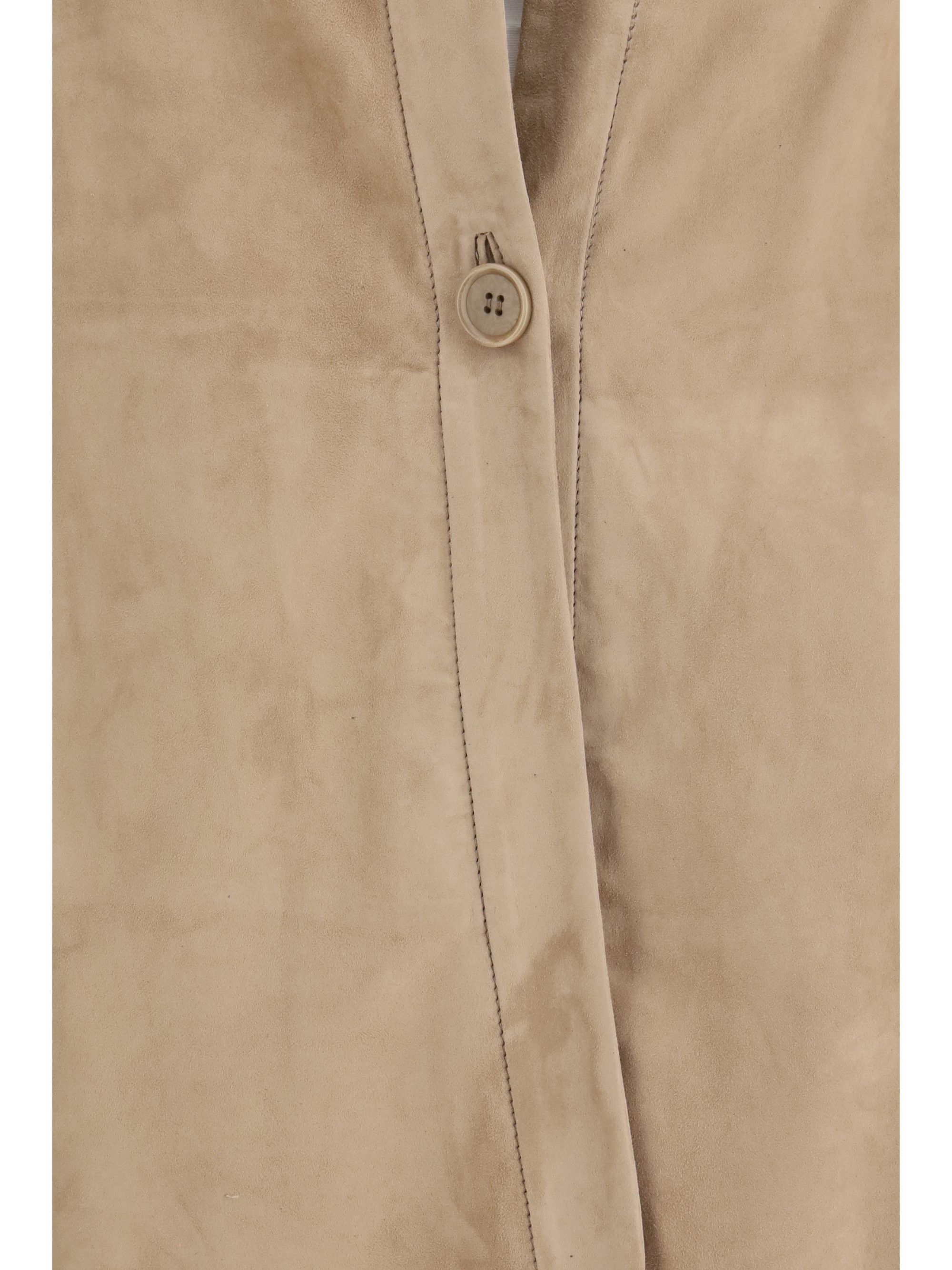 Salvatore Santoro Suede Shirt Size M / US 6-8 / IT 42-44 - 3 Thumbnail