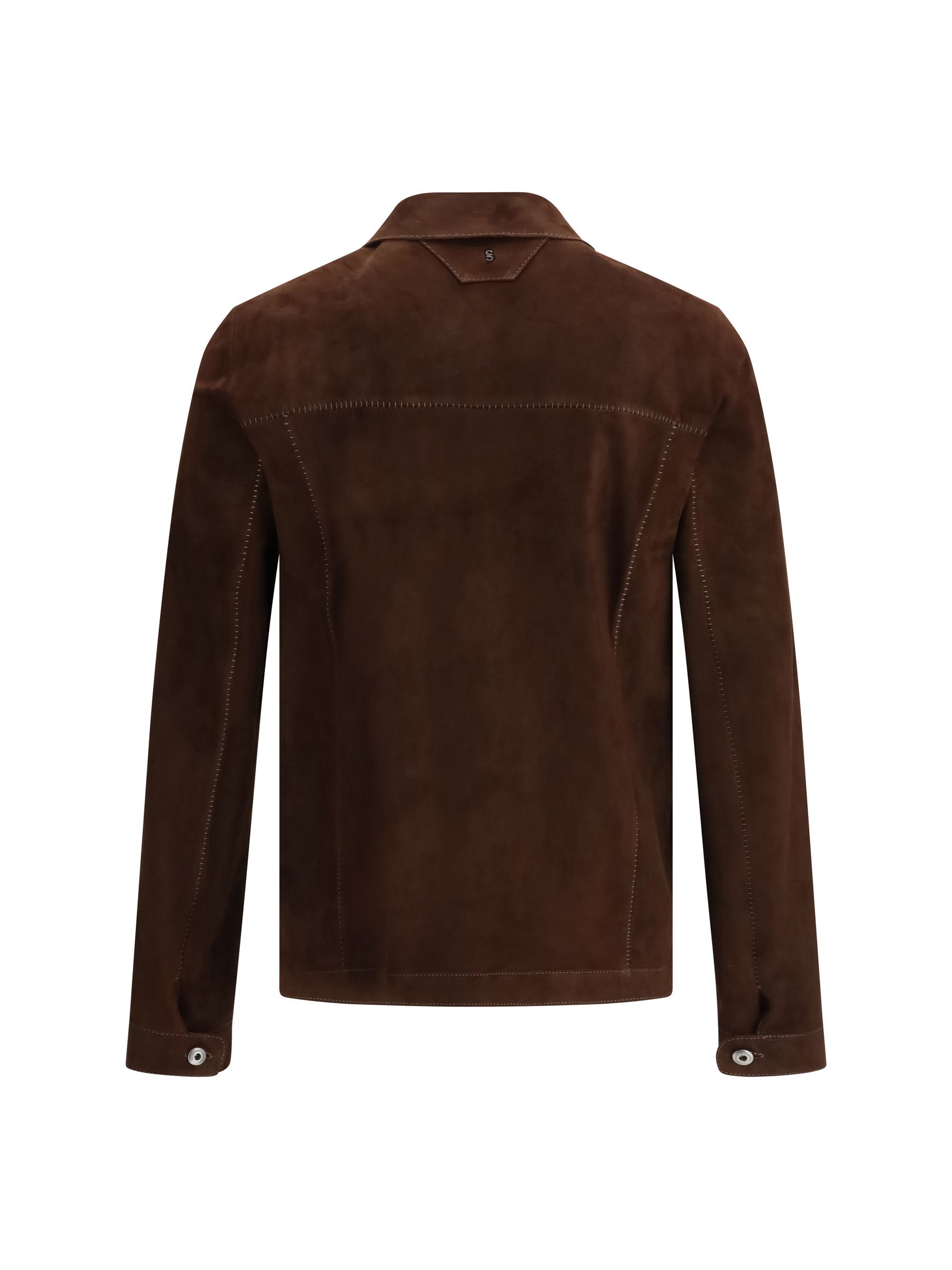 Salvatore Santoro Suede leather bomber Jacket Size US M / EU 48-50 / 2 - 2 Thumbnail