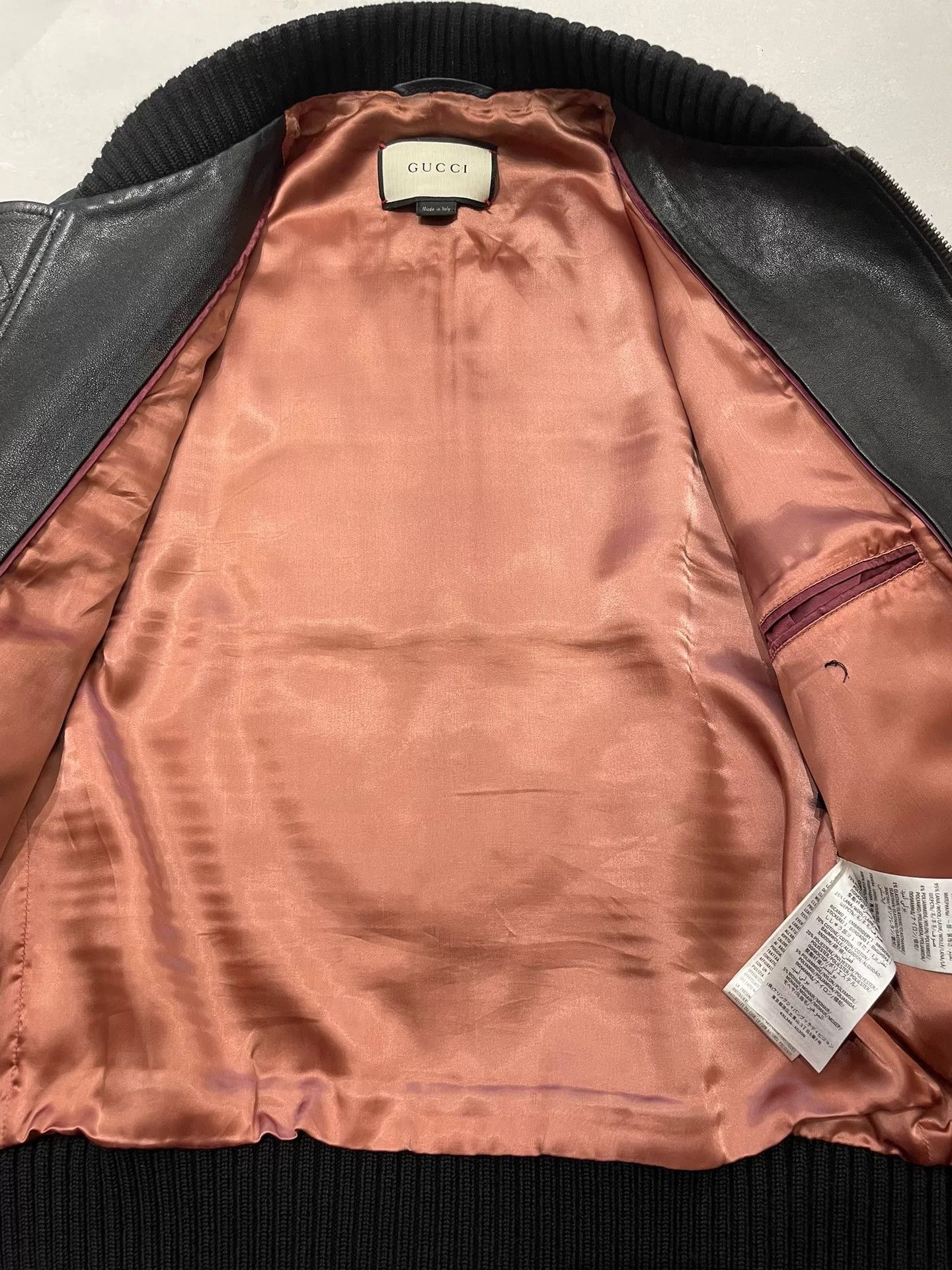 Gucci Gucci Embroidered Leather Jacket Size US S / EU 44-46 / 1 - 5 Thumbnail