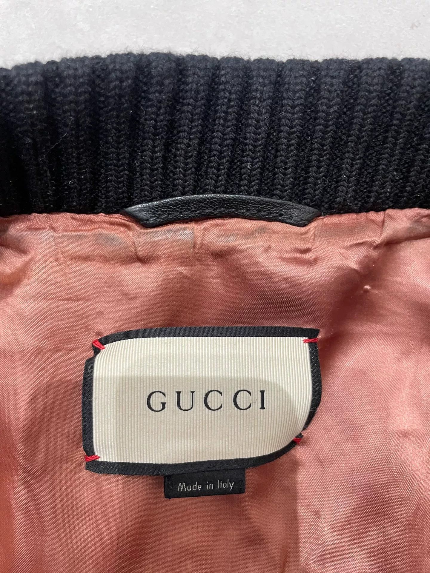 Gucci Gucci Embroidered Leather Jacket Size US S / EU 44-46 / 1 - 8 Thumbnail