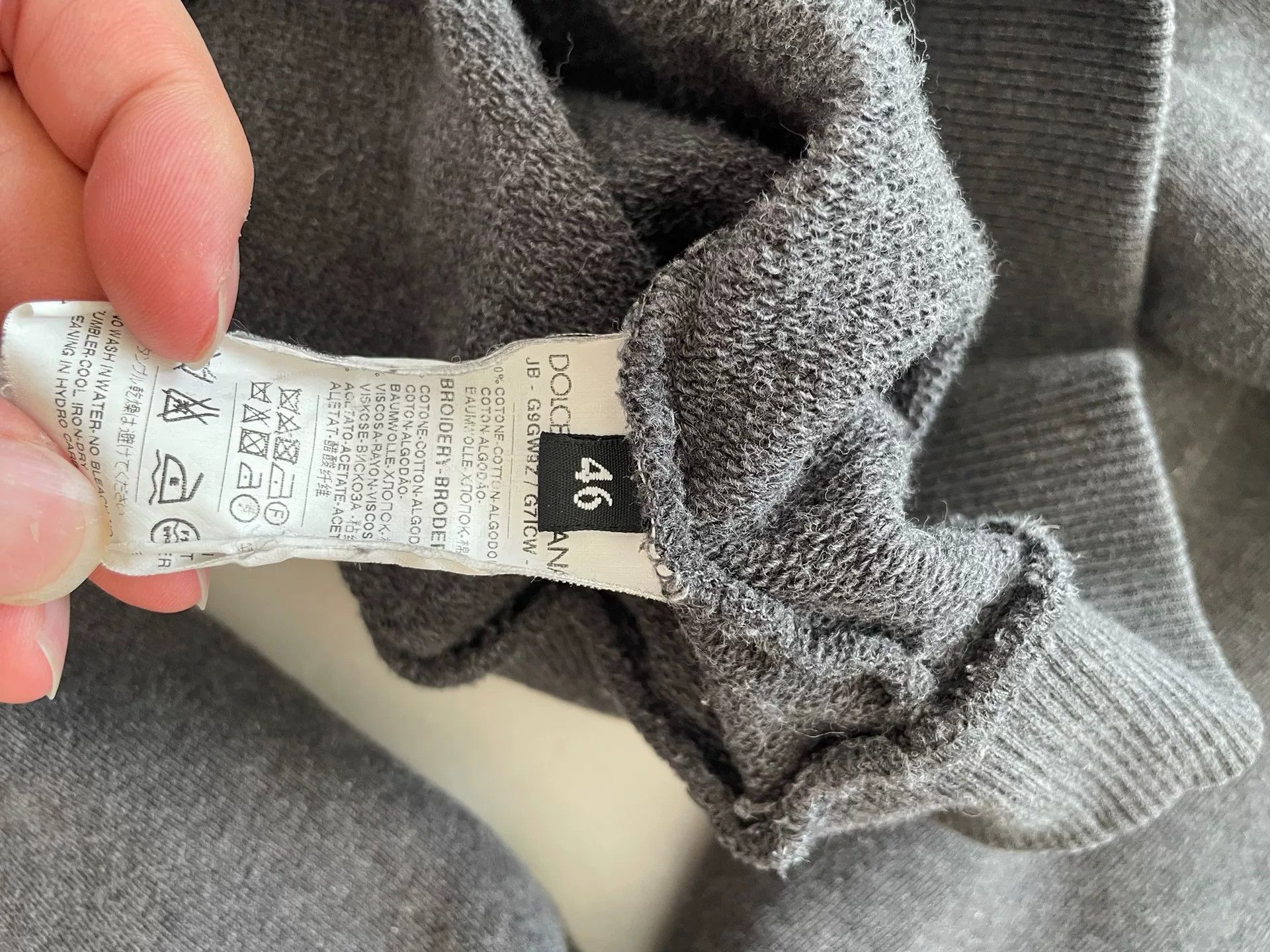 Dolce & Gabbana Dolce & Gabbana Gray Sweatshirt Size 46 Size US S / EU 44-46 / 1 - 5 Thumbnail
