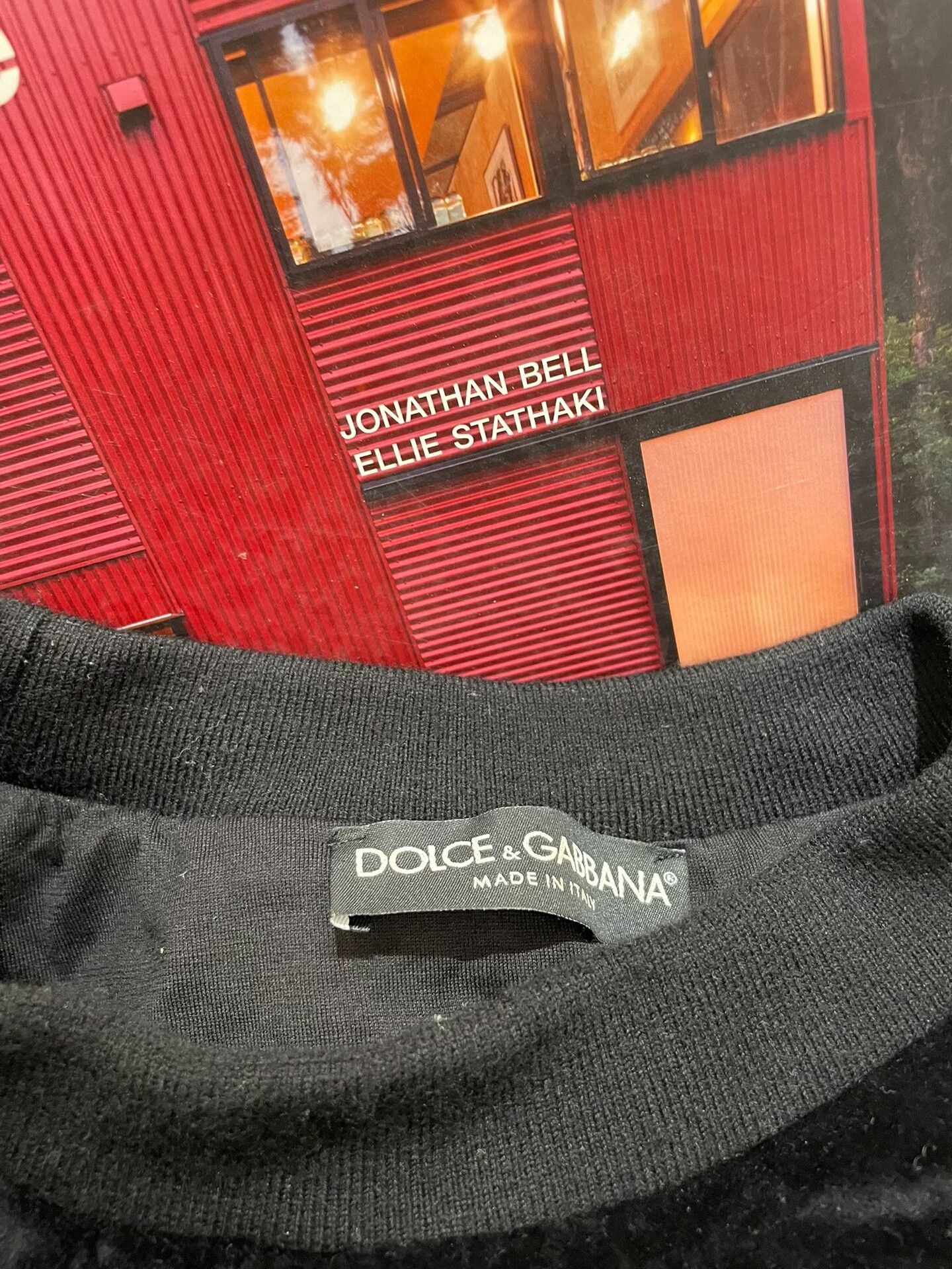 Dolce & Gabbana Black Velvet Sweater for Men Size US M / EU 48-50 / 2 - 5 Thumbnail