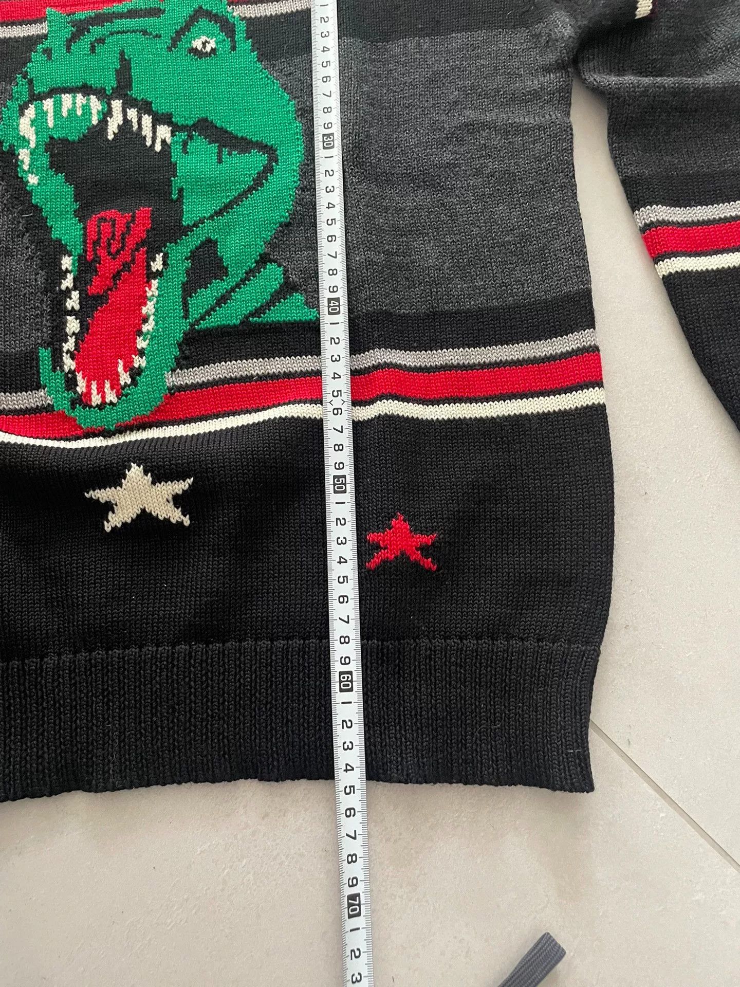 Yves Saint Laurent YSL Men's Black Knit Sweater Size US M / EU 48-50 / 2 - 8 Thumbnail