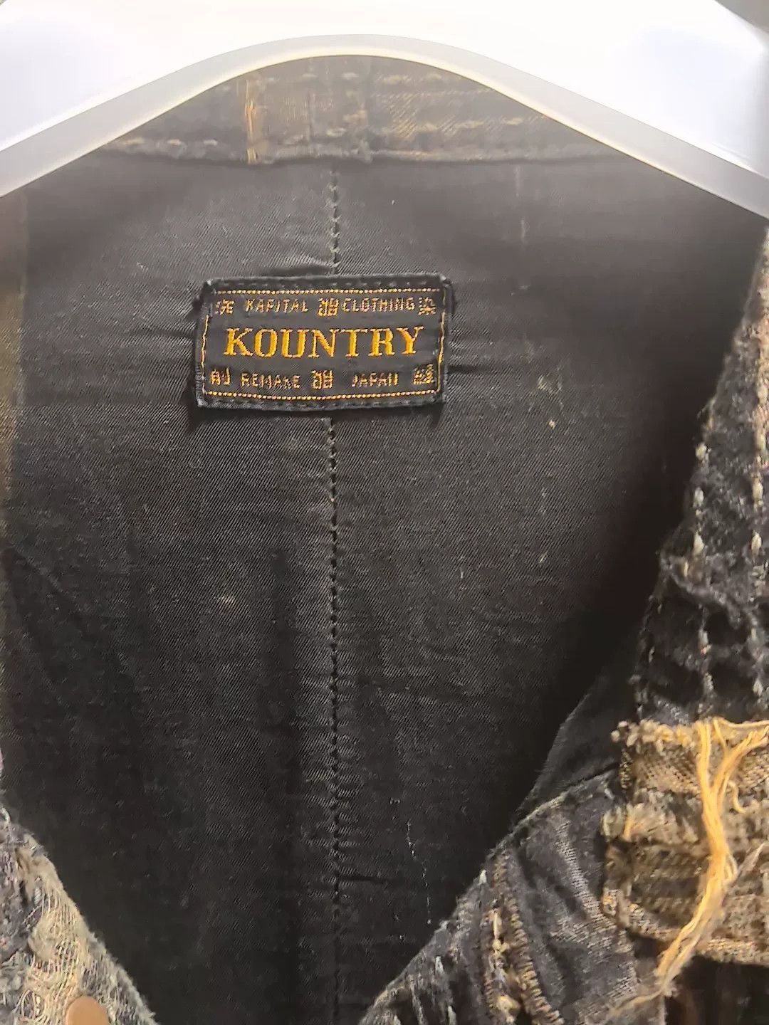 Kapital Kapital Black Denim Jacket with Classic Buttons Size US XL / EU 56 / 4 - 2 Thumbnail