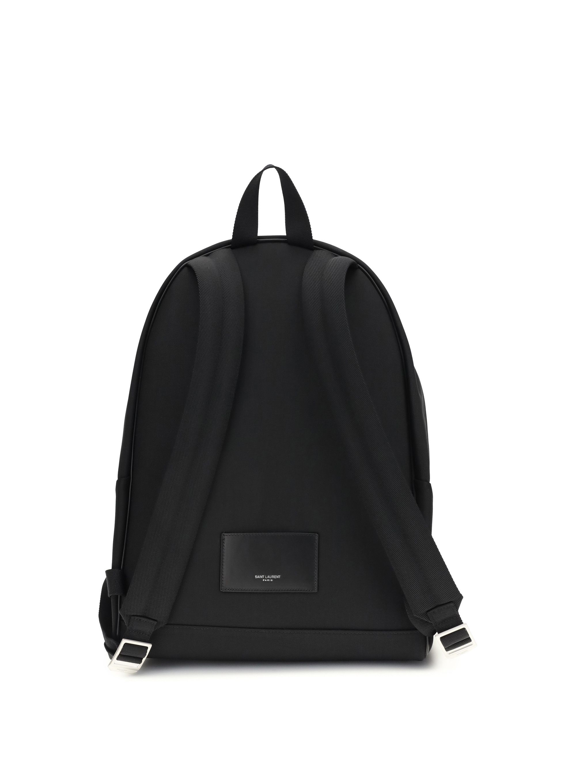 Saint Laurent Paris City Backpack in leather and nylon Size ONE SIZE - 2 Thumbnail