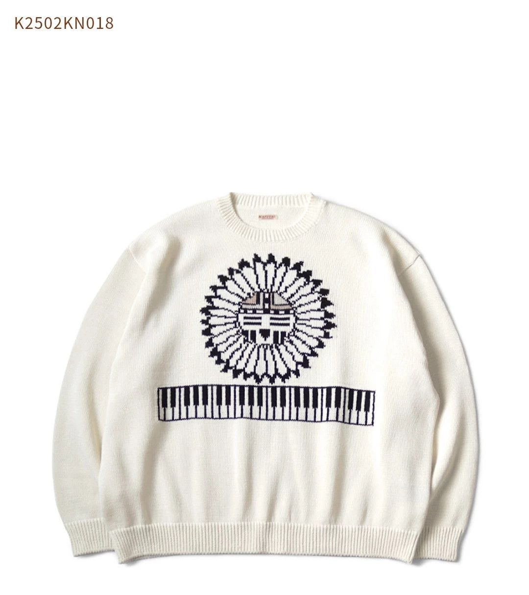 Kapital Kapital Beige Knitted Sweater Made in Japan Size US L / EU 52-54 / 3 - 2 Thumbnail