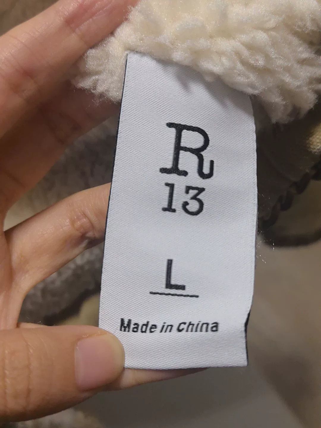 R13 R13 Lamb Wool Chain Jacket Size L / US 10 / IT 46 - 2 Thumbnail
