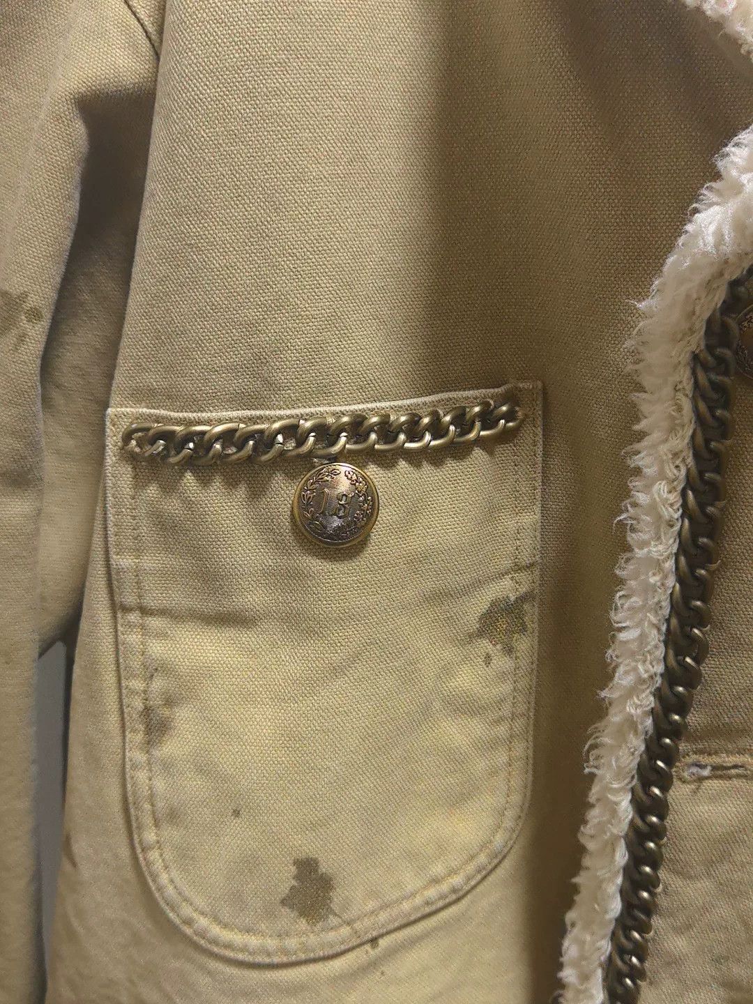 R13 R13 Lamb Wool Chain Jacket Size L / US 10 / IT 46 - 4 Thumbnail