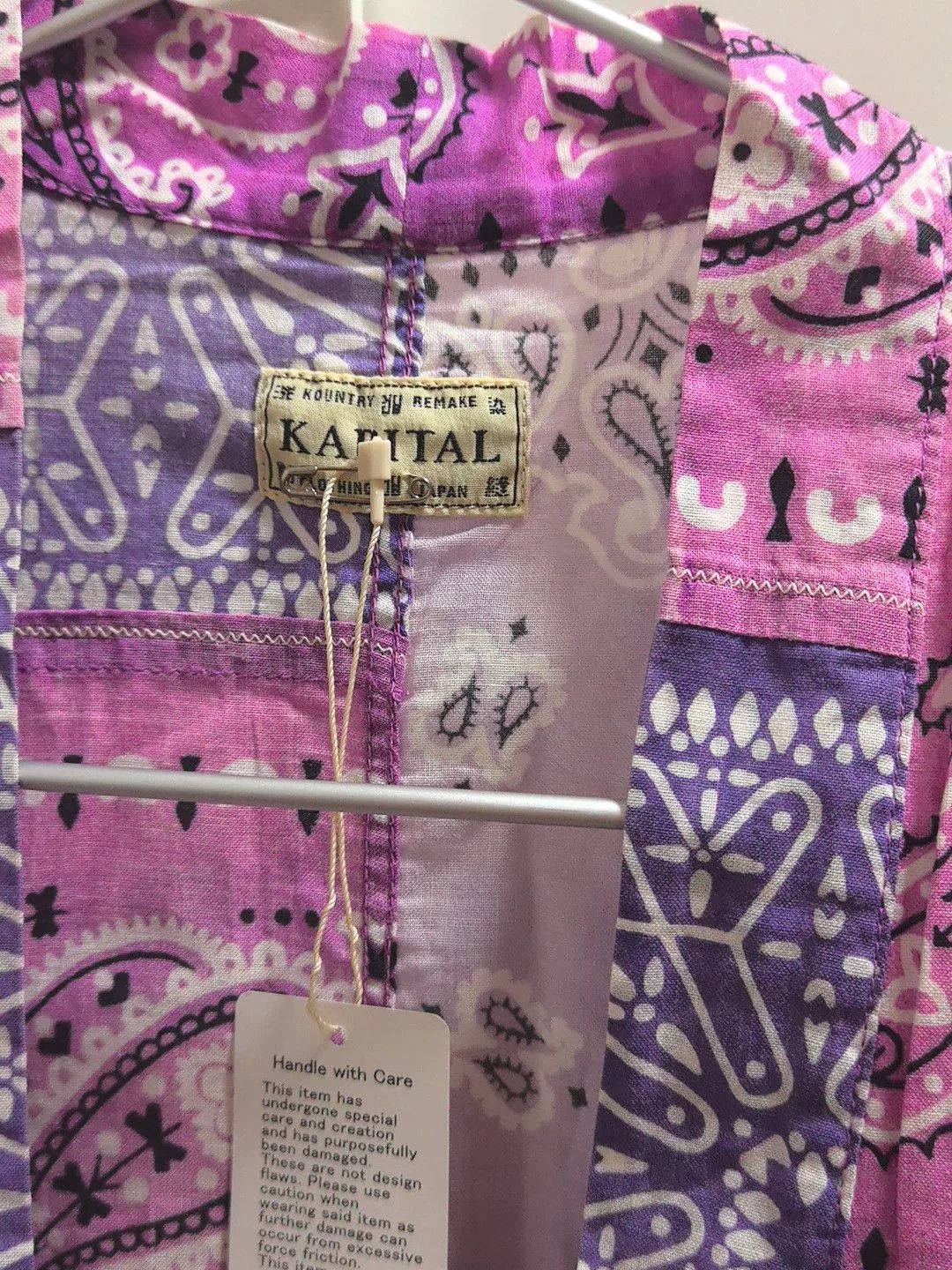 Purple Retro Ethnic Style Shirt Robe