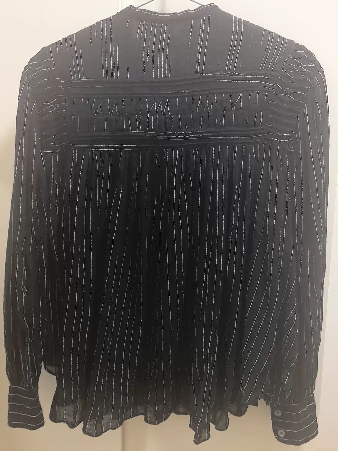 Isabel Marant Etoile Isabel Marant Étoile Striped Accordion Pleat Shirt Size S / US 4 / IT 40 - 5 Thumbnail