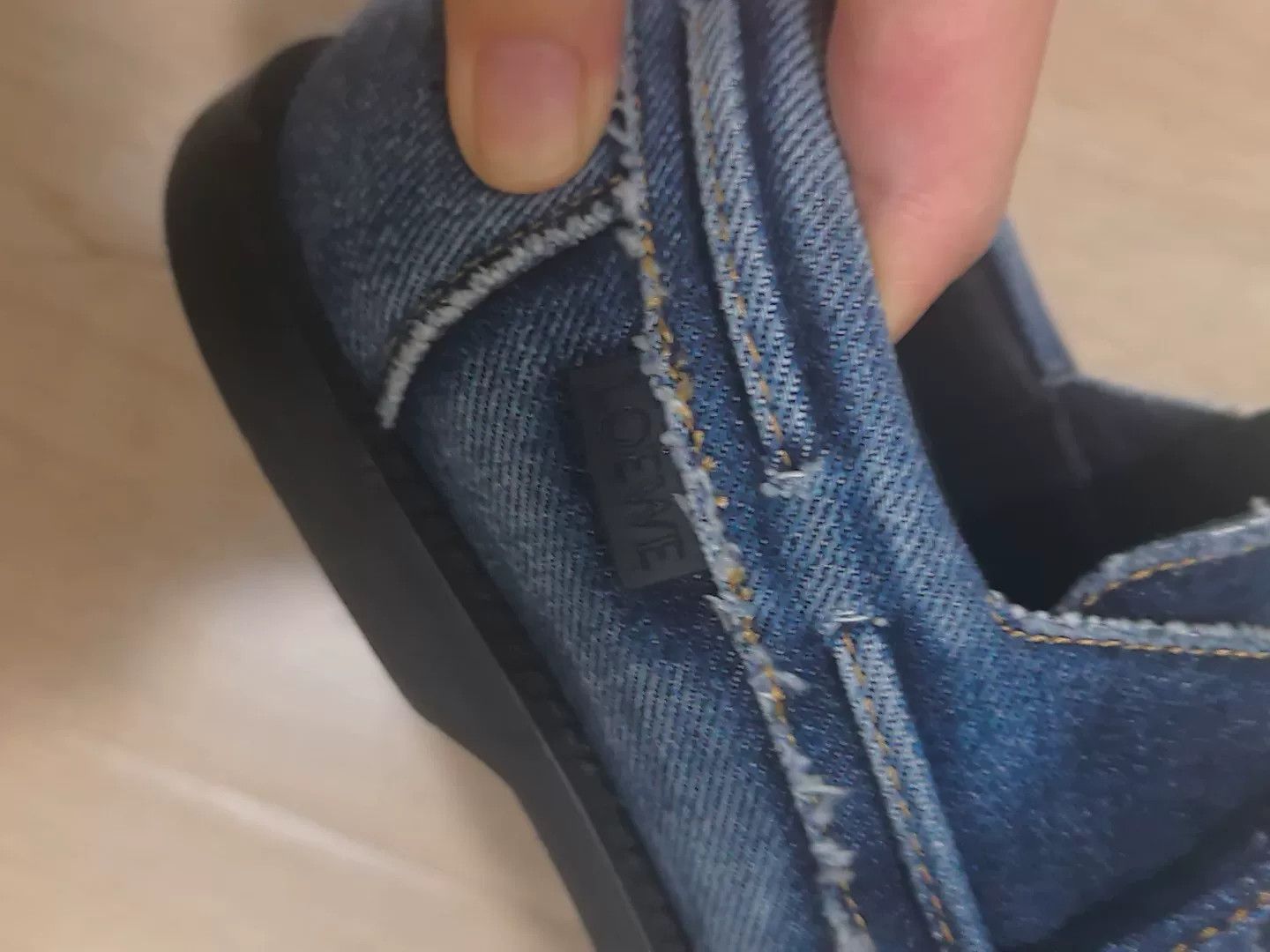 Loewe Loewe Denim Loafers Size 37 Used Size US 6 / IT 36 - 8 Thumbnail
