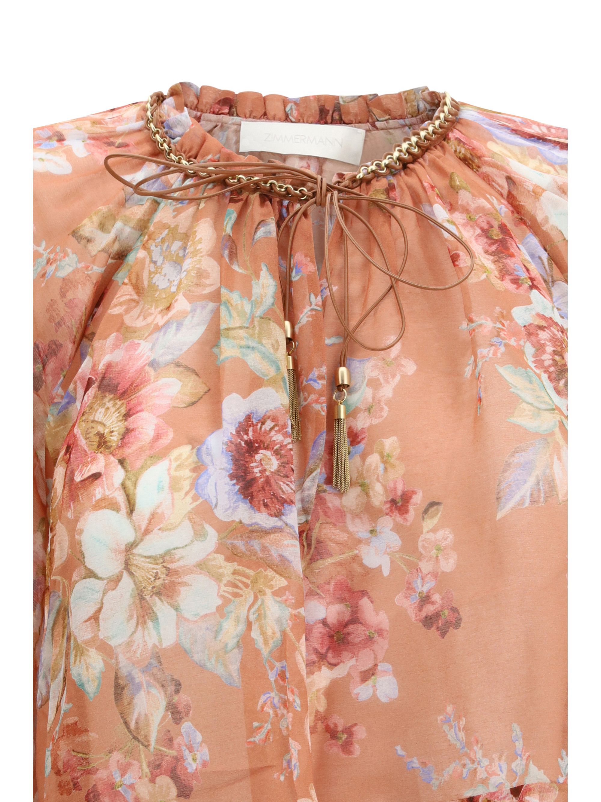 Zimmermann Ruffle Blouse Size S / US 4 / IT 40 - 3 Thumbnail