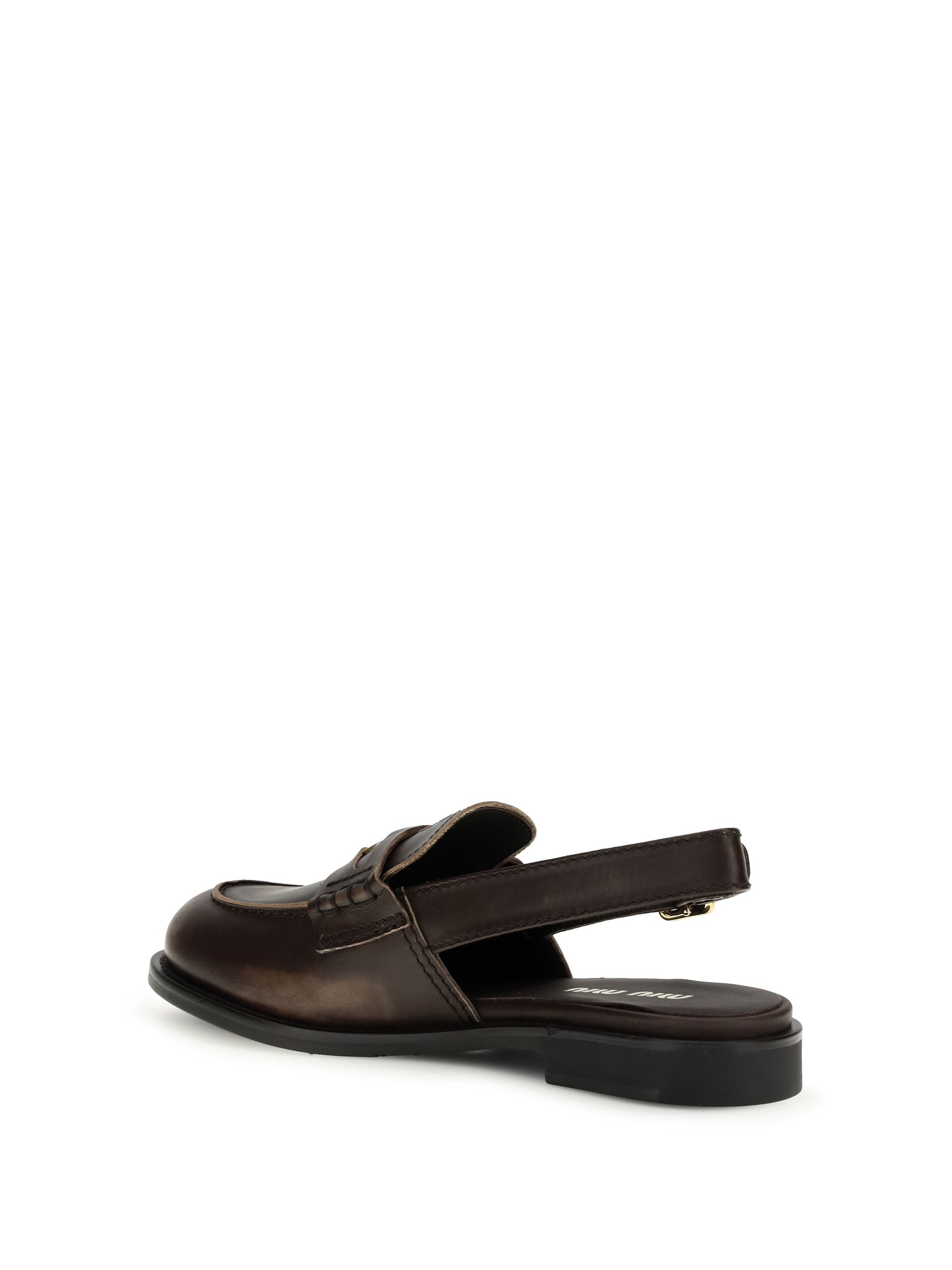 Miu Miu Buckled leather Loafers Size US 6.5 / IT 36.5 - 3 Thumbnail