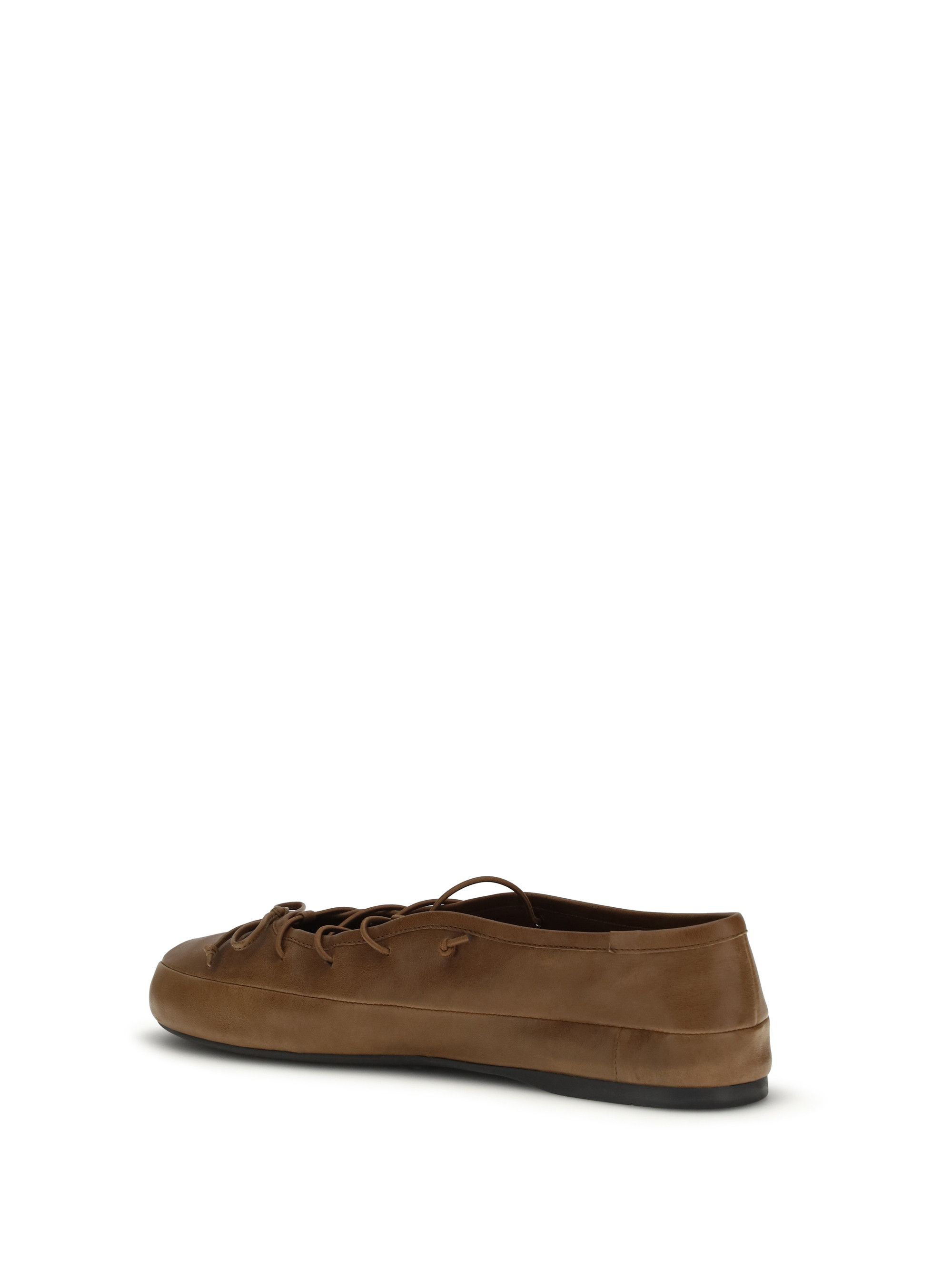 Miu Miu Leather Ballerinas Size US 10 / IT 40 - 3 Thumbnail