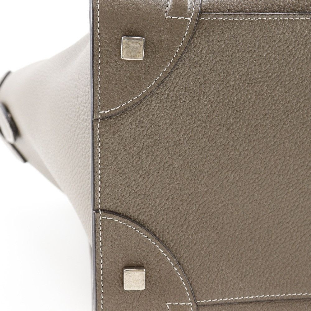 Celine Celine Celine Luggage Mini Shopper Calf Handbag Leather Handbag 165213DRU.09SO DUTY FREE for USA Size ONE SIZE - 11 Thumbnail