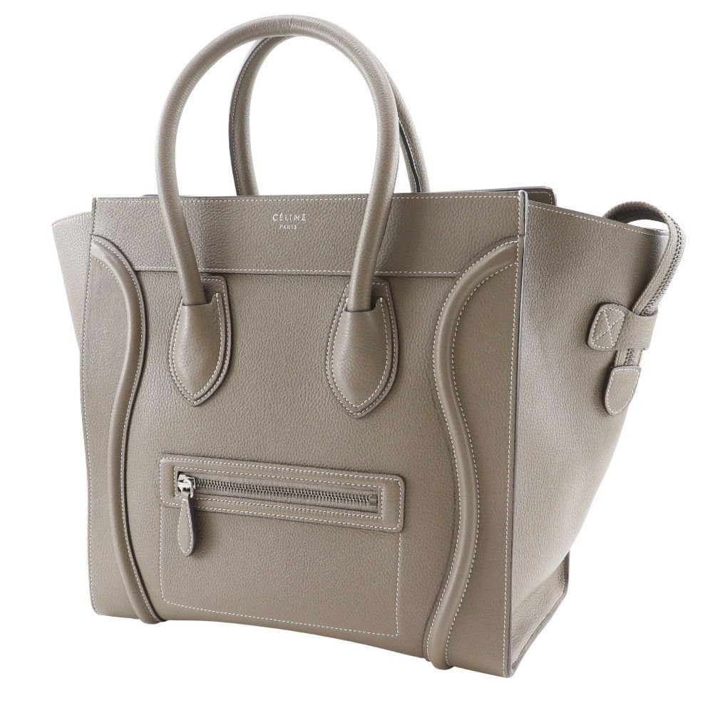 Celine Celine Celine Luggage Mini Shopper Calf Handbag Leather Handbag 165213DRU.09SO DUTY FREE for USA Size ONE SIZE - 2 Thumbnail