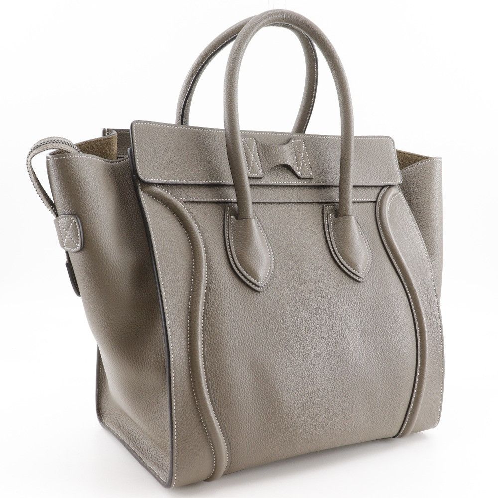 Celine Celine Celine Luggage Mini Shopper Calf Handbag Leather Handbag 165213DRU.09SO DUTY FREE for USA Size ONE SIZE - 3 Thumbnail