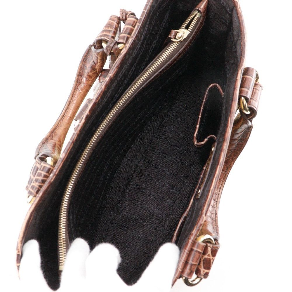 Celine Celine Celine Boogie Bag Trionphe Charm Straw Embossed Leather 2way Bag Plant-based Handbag DUTY FREE for USA Size ONE SIZE - 8 Thumbnail