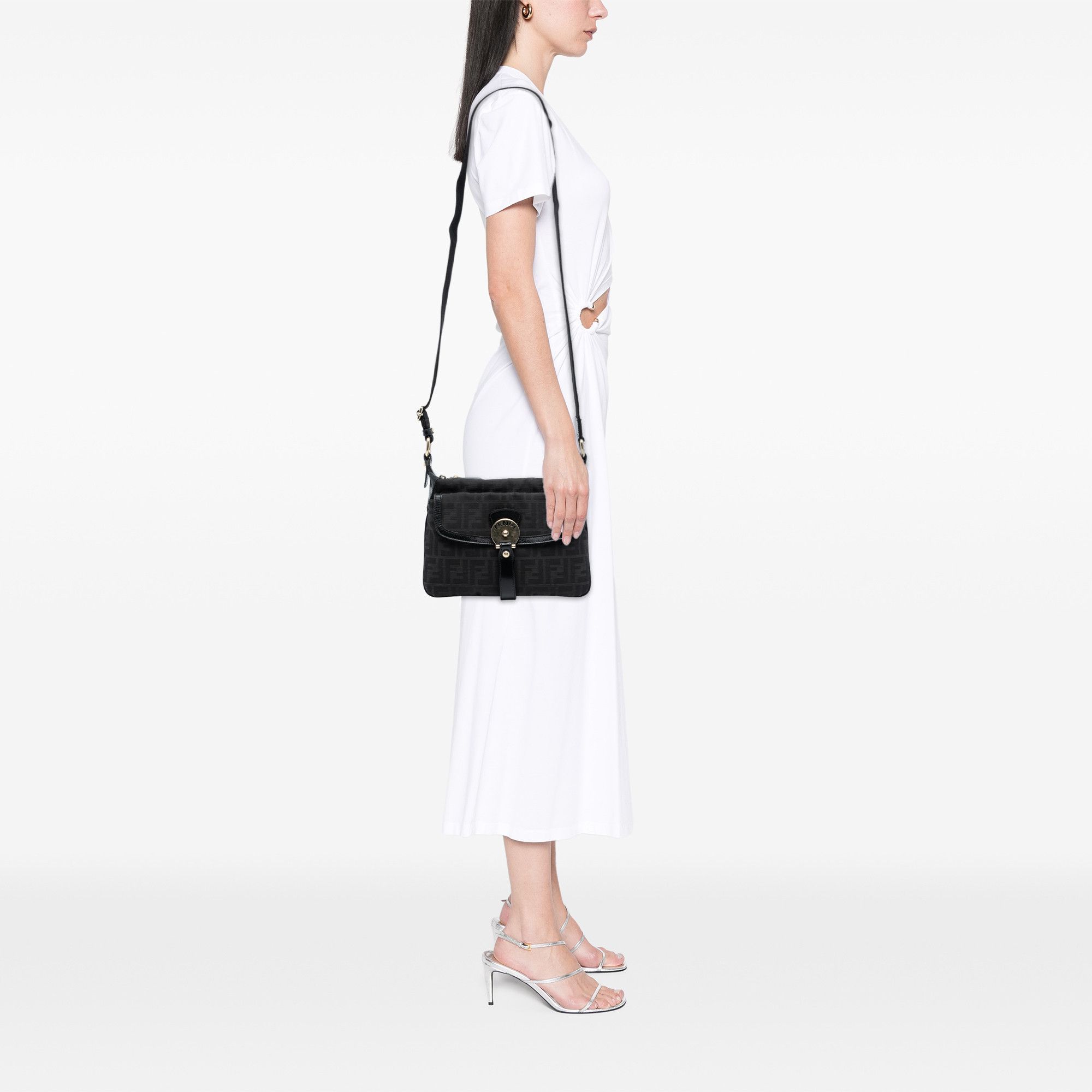 Fendi Fendi Zucca Canvas Chef Zip Crossbody Size ONE SIZE - 7 Thumbnail