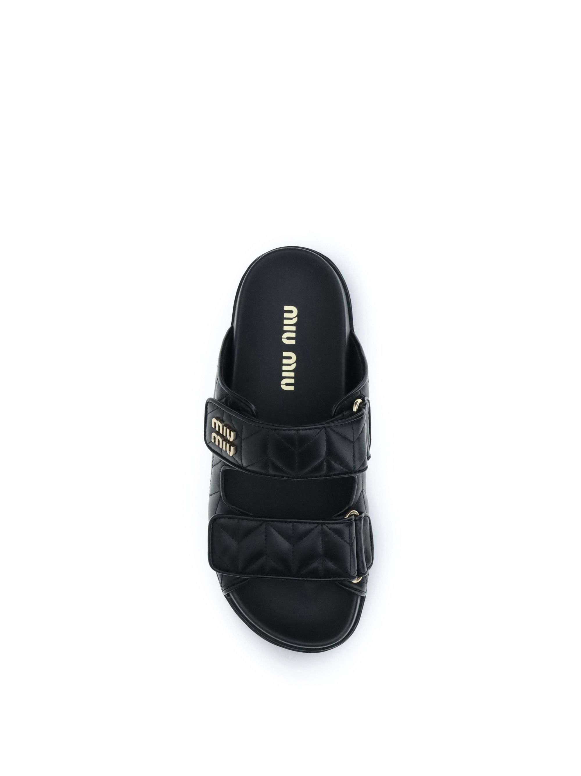 Miu Miu Nappa leather Slippers Size US 7.5 / IT 37.5 - 4 Thumbnail