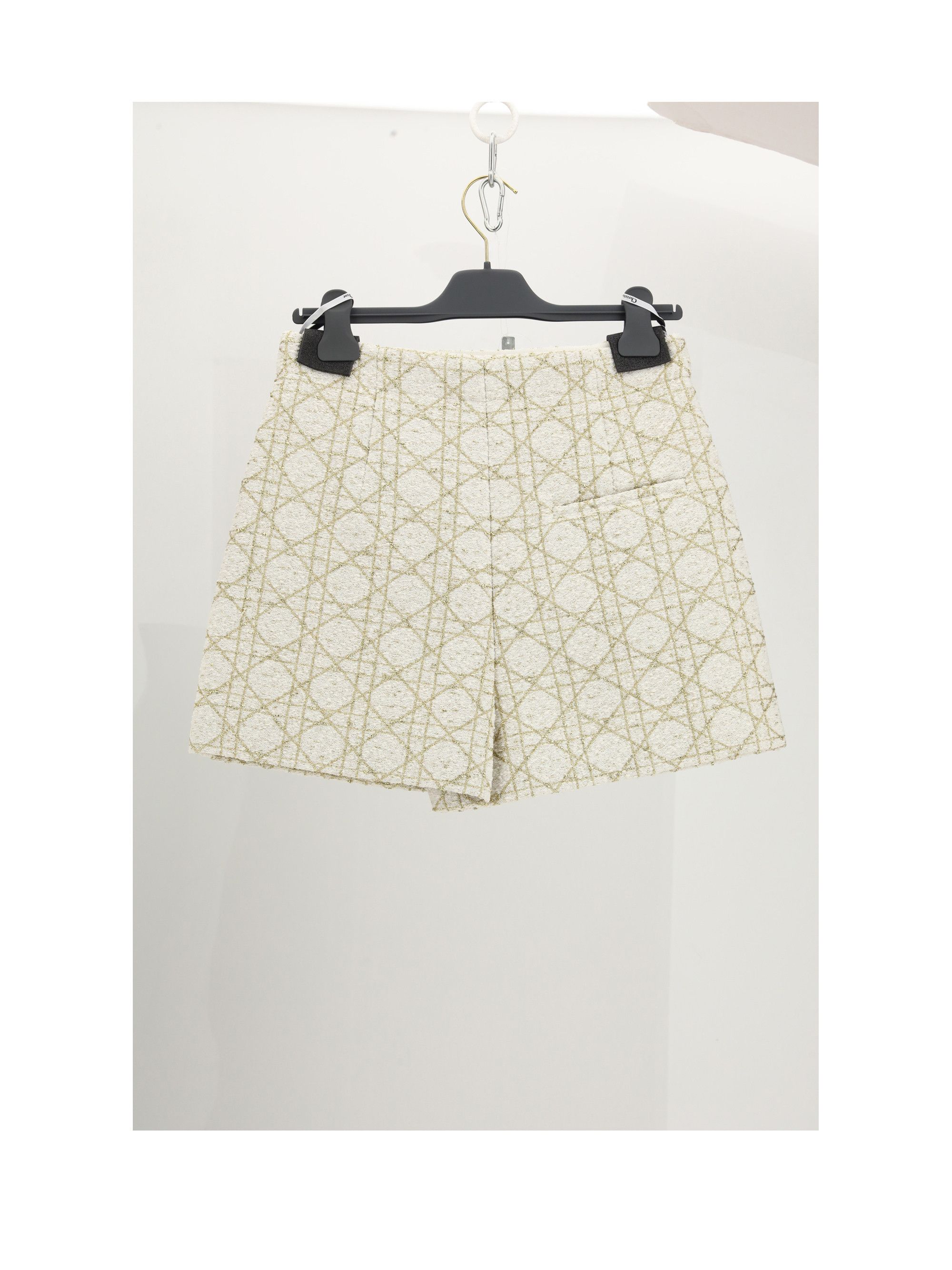 Dior SHORT/JUPE DB-TWEED CANNAGE OR Size 30" / US 8 / IT 44 - 2 Thumbnail