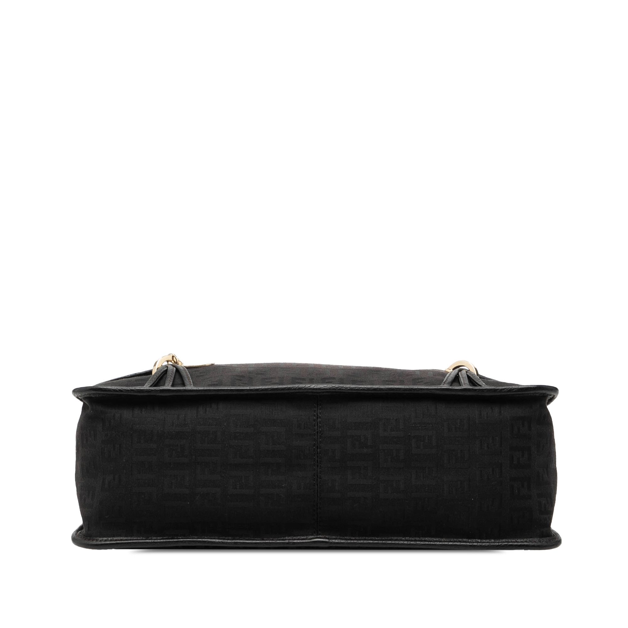 Fendi Fendi Zucchino Canvas F Charm Crossbody Size ONE SIZE - 3 Thumbnail