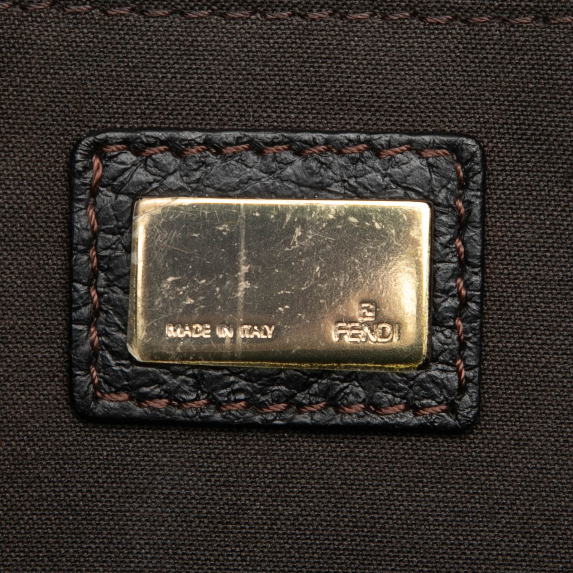 Fendi Fendi Zucchino Canvas F Charm Crossbody Size ONE SIZE - 5 Thumbnail
