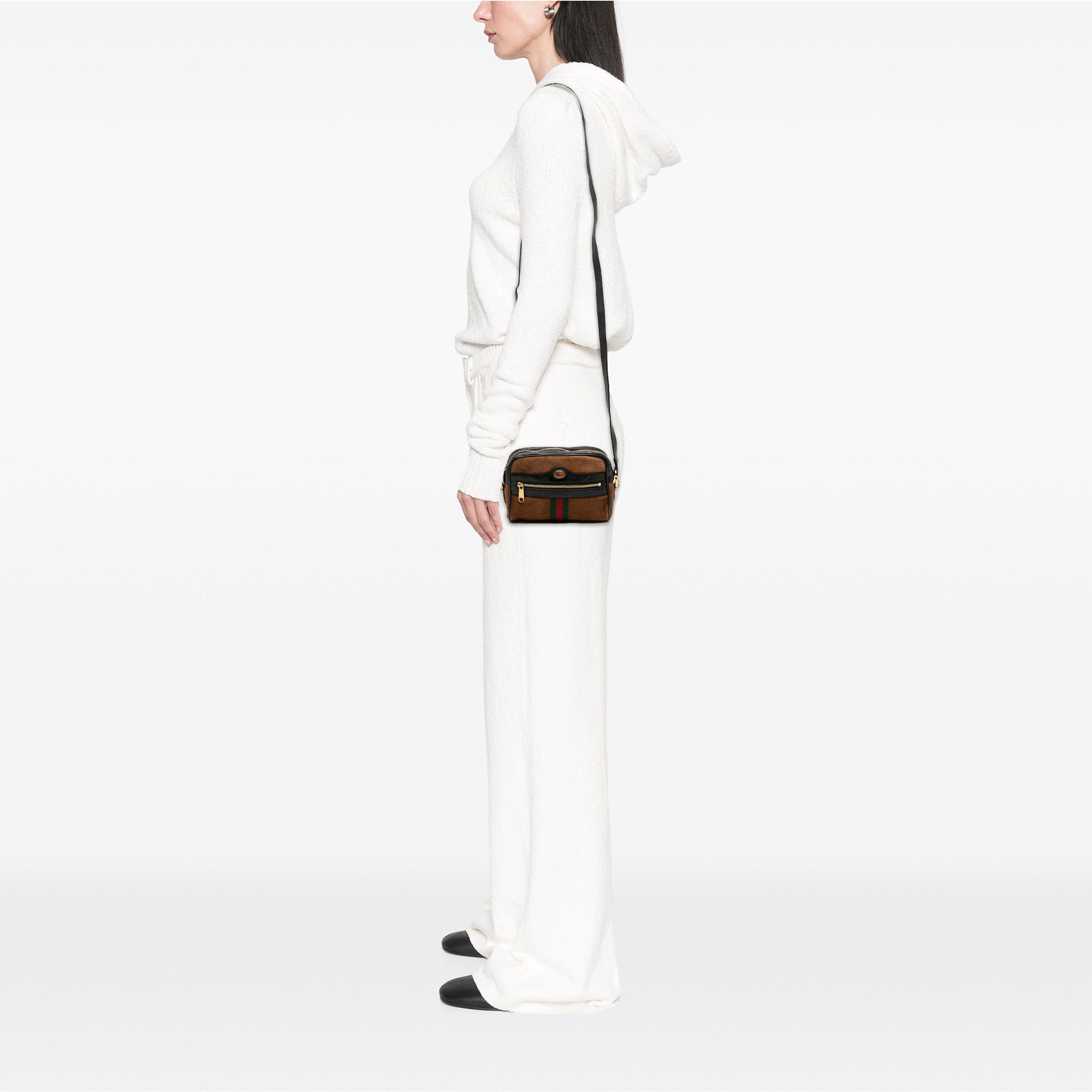 Gucci Gucci Mini Suede Web Ophidia Crossbody Size ONE SIZE - 7 Thumbnail