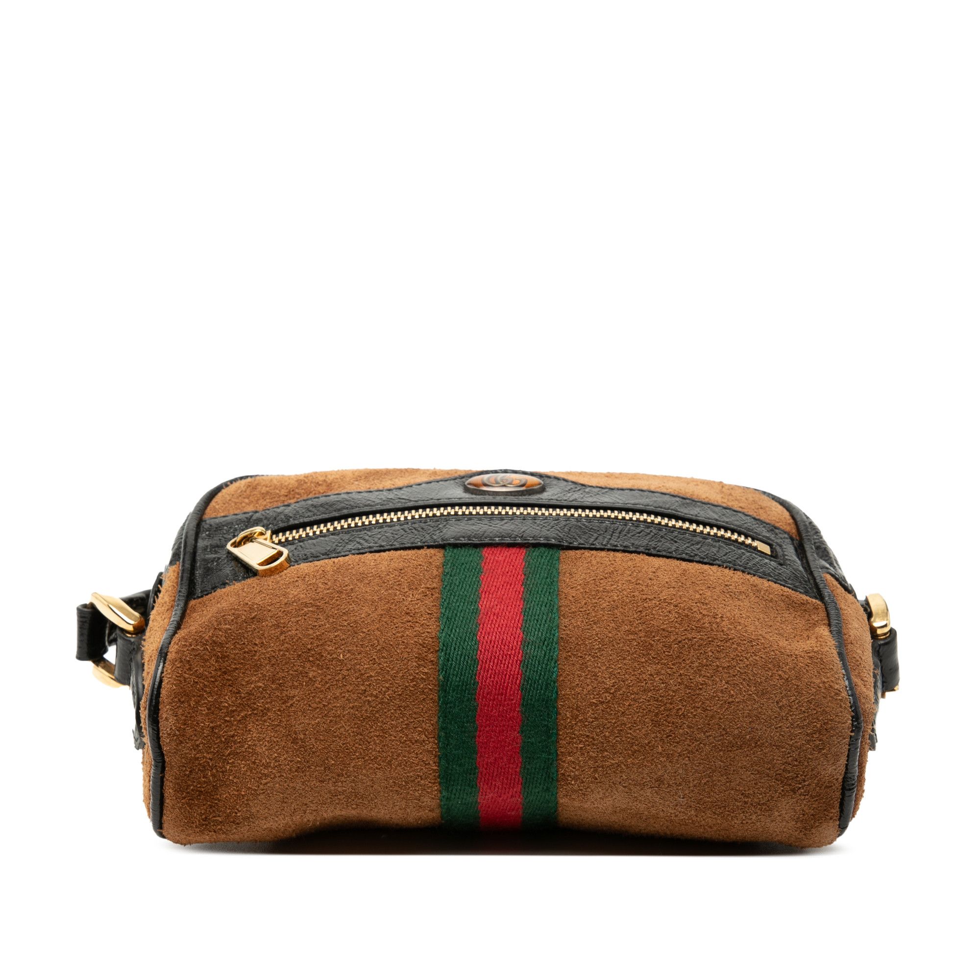 Gucci Gucci Mini Suede Web Ophidia Crossbody Size ONE SIZE - 3 Thumbnail