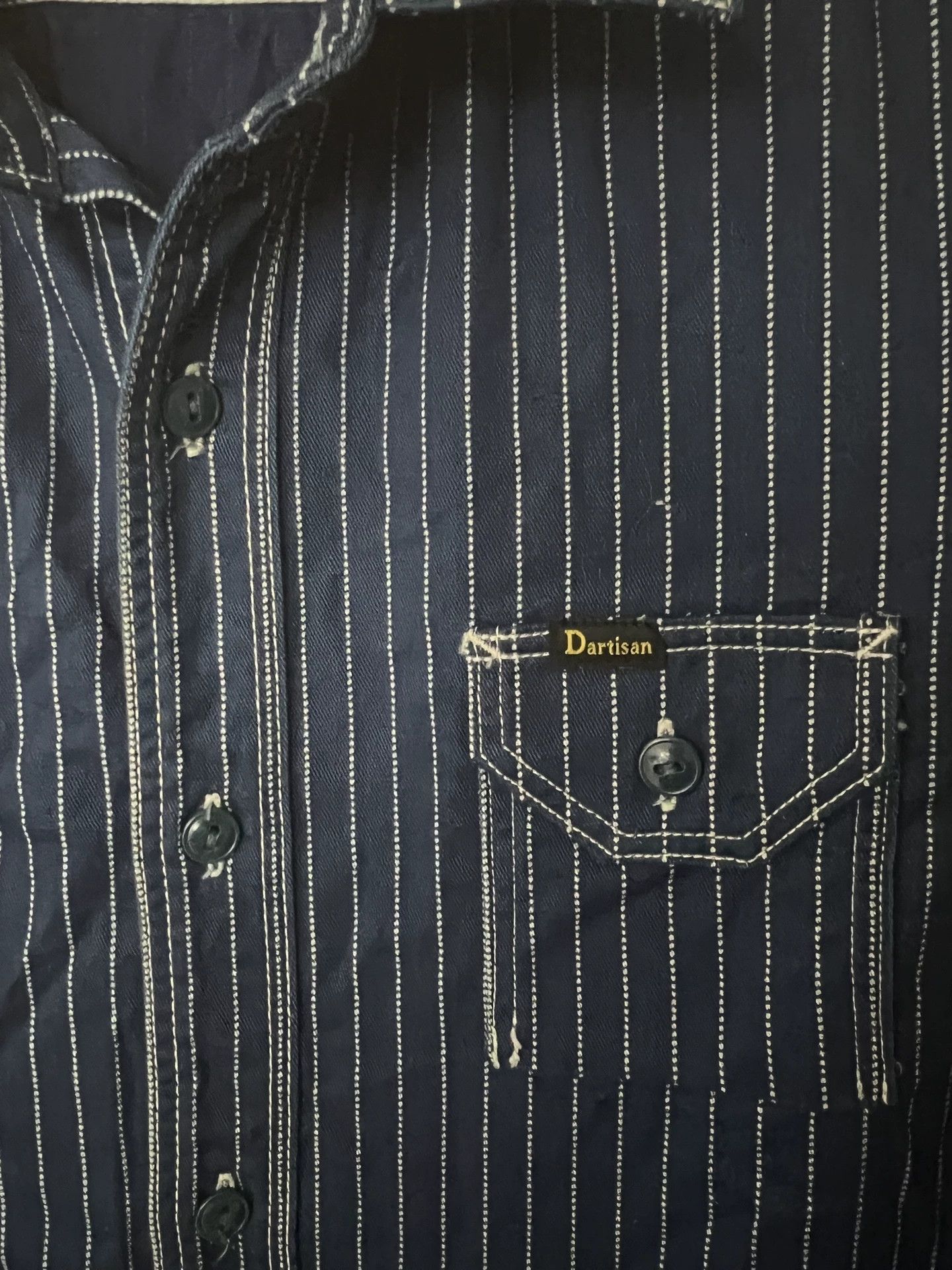 Studio D'Artisan StudioD'artisan Wabash Stripe Work Shirt Size US L / EU 52-54 / 3 - 2 Thumbnail