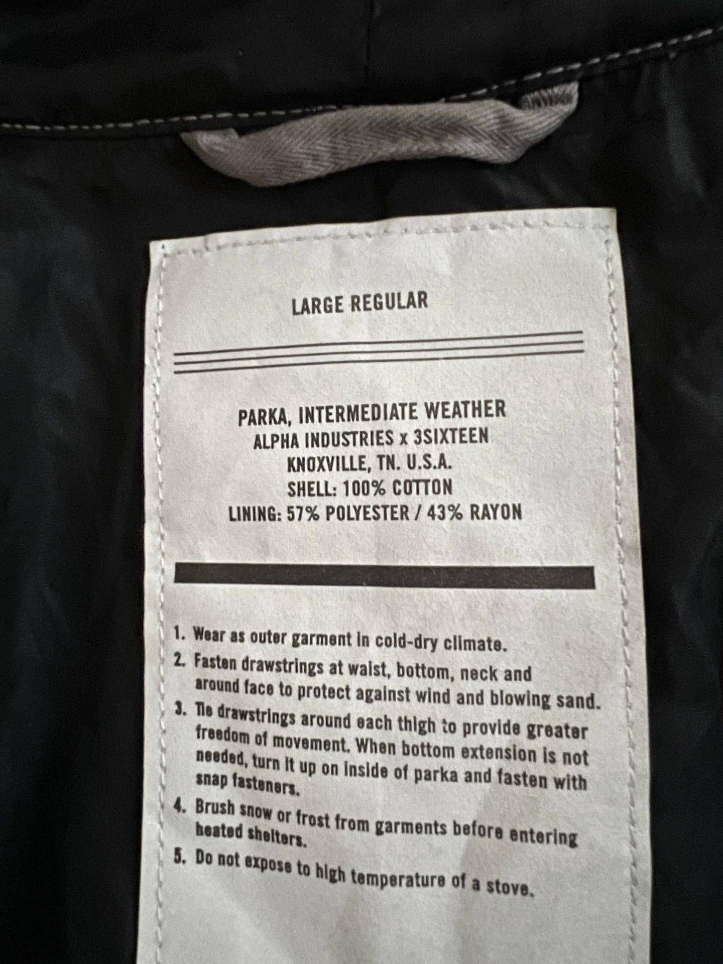 3sixteen Limited Edition M51 Windbreaker Jacket Size US L / EU 52-54 / 3 - 7 Thumbnail