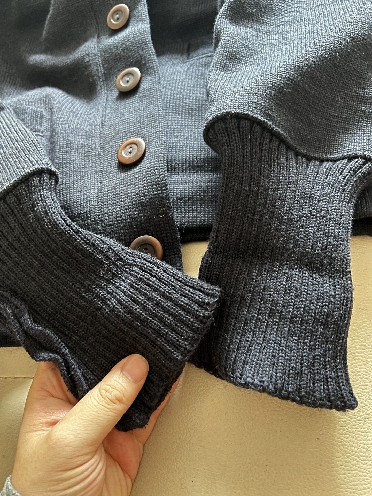 Dehen 1920 DEHEN1920 Wool Cardigan Sweater Size US M / EU 48-50 / 2 - 2 Thumbnail