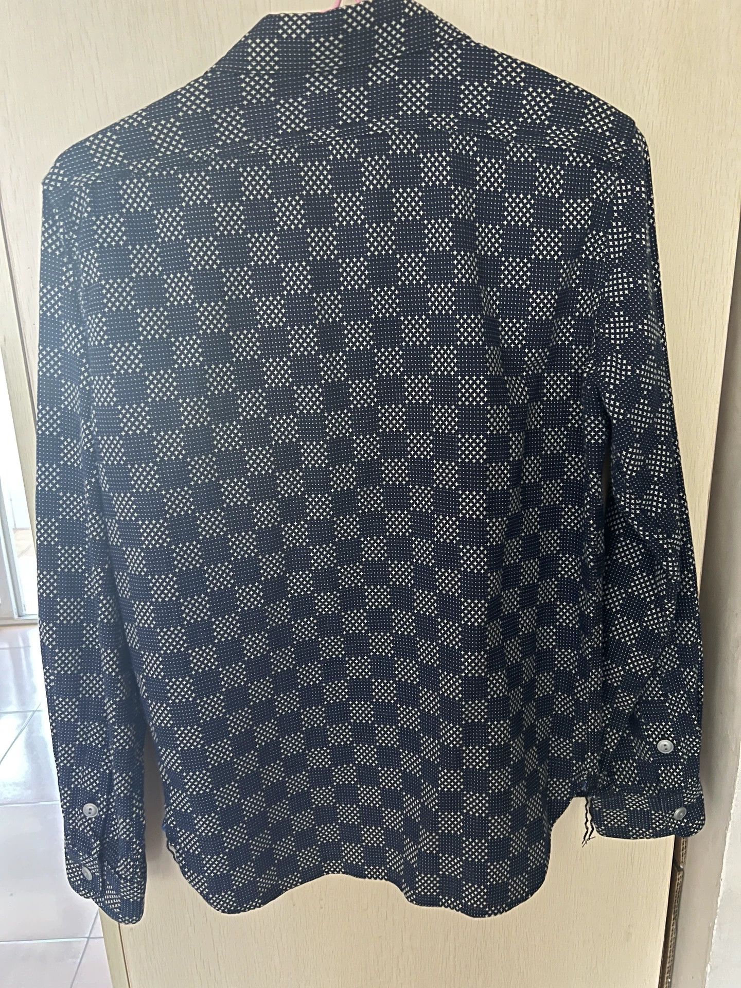 Samurai Jeans Samurai Jeans Indigo Sashiko Short Sleeve Shirt Size US M / EU 48-50 / 2 - 9 Thumbnail