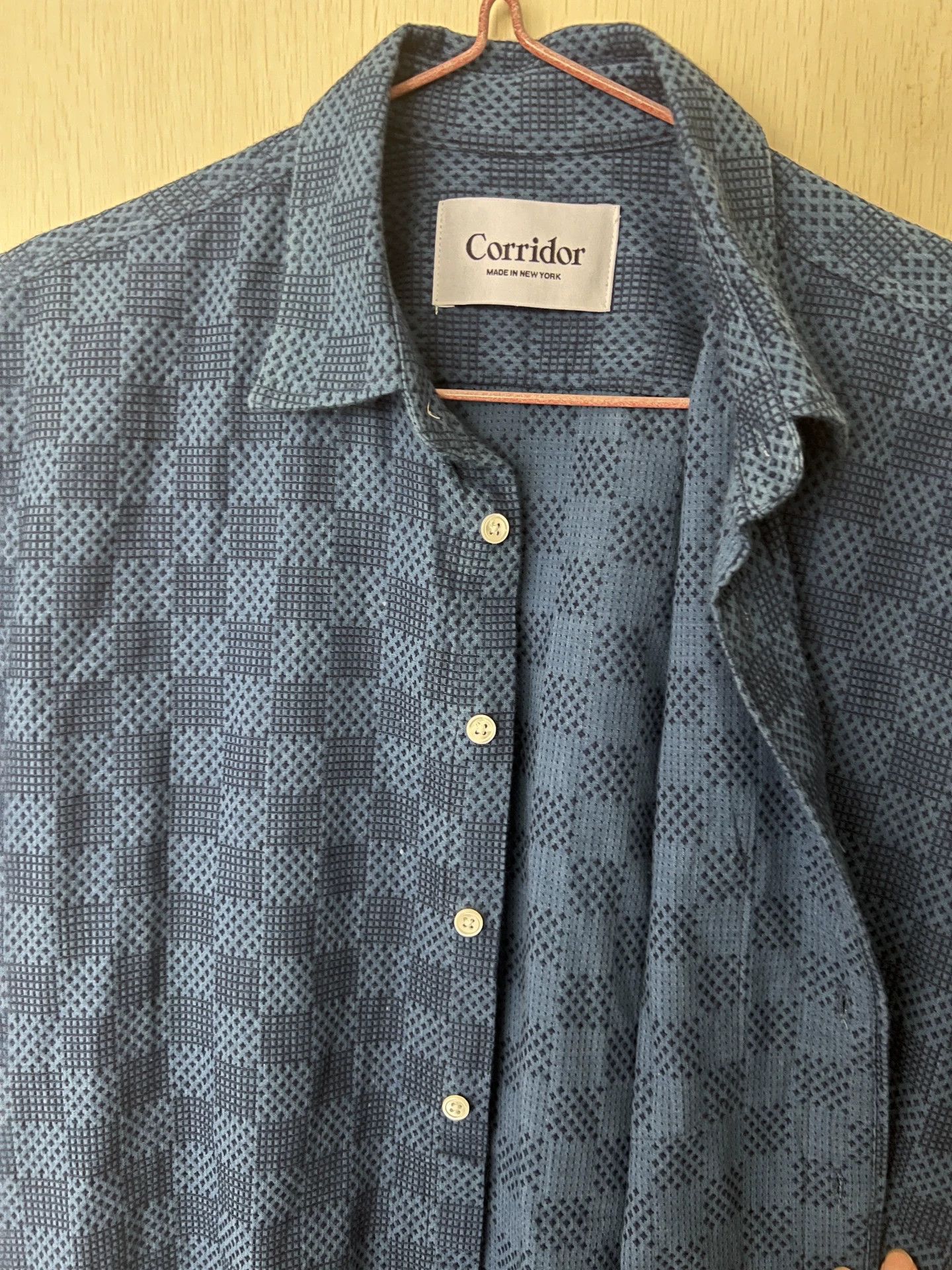 Corridor Corridor Indigo Hand-Dyed Short Sleeve Shirt Size US M / EU 48-50 / 2 - 2 Thumbnail