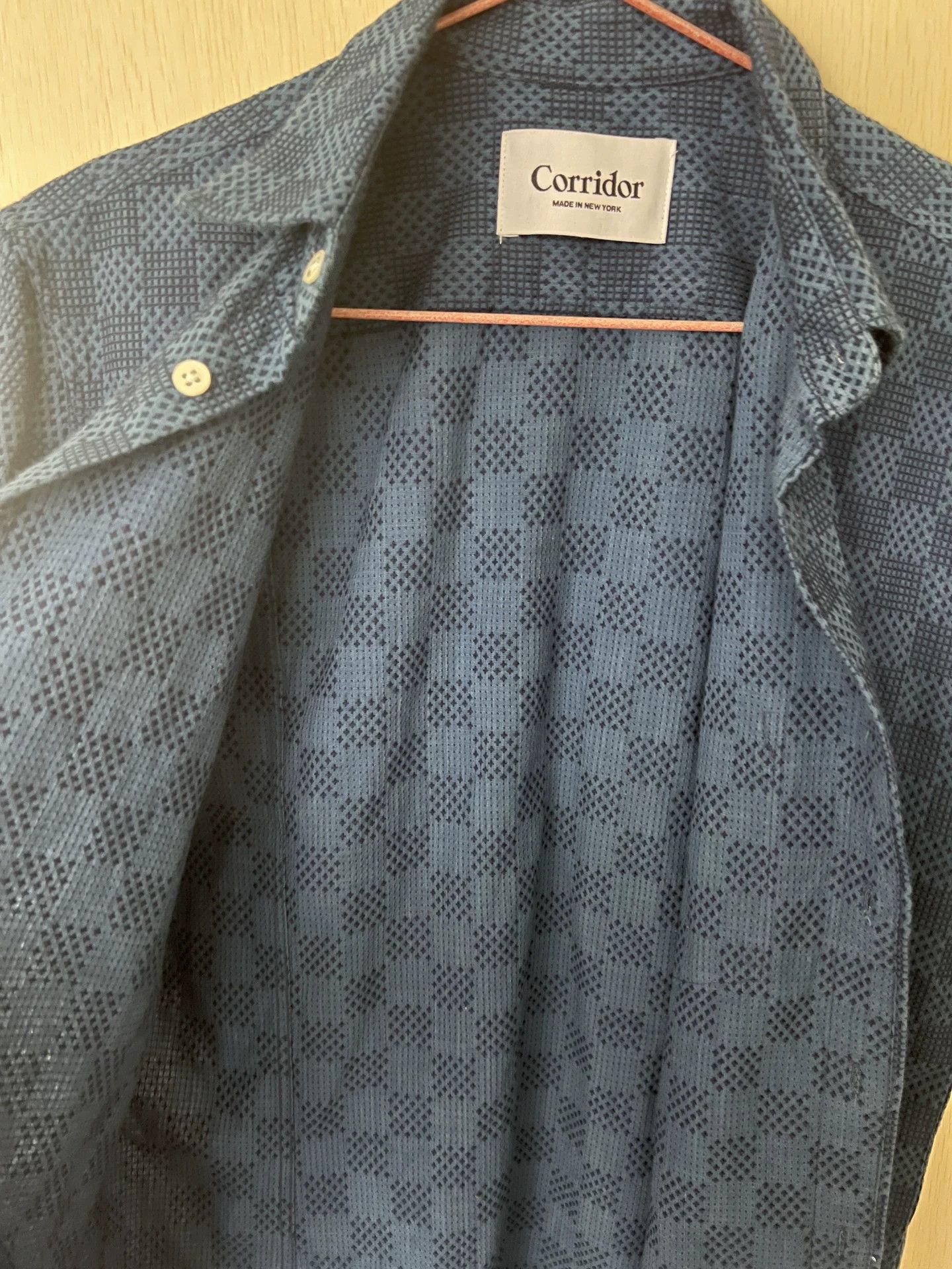 Corridor Corridor Indigo Hand-Dyed Short Sleeve Shirt Size US M / EU 48-50 / 2 - 3 Thumbnail