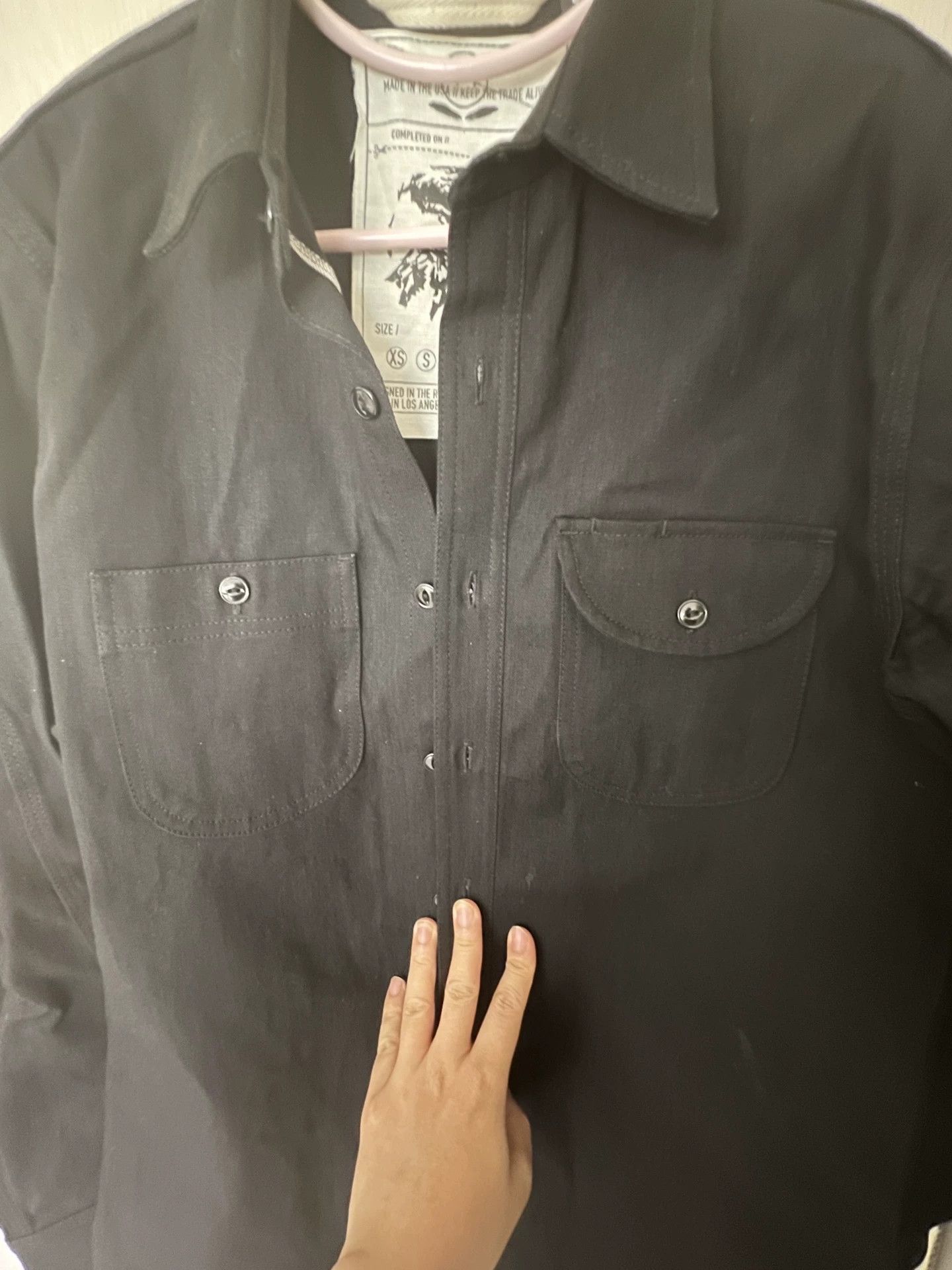 Rogue Territory Rogue Territory Black Denim Work Shirt Size US S / EU 44-46 / 1 - 7 Thumbnail